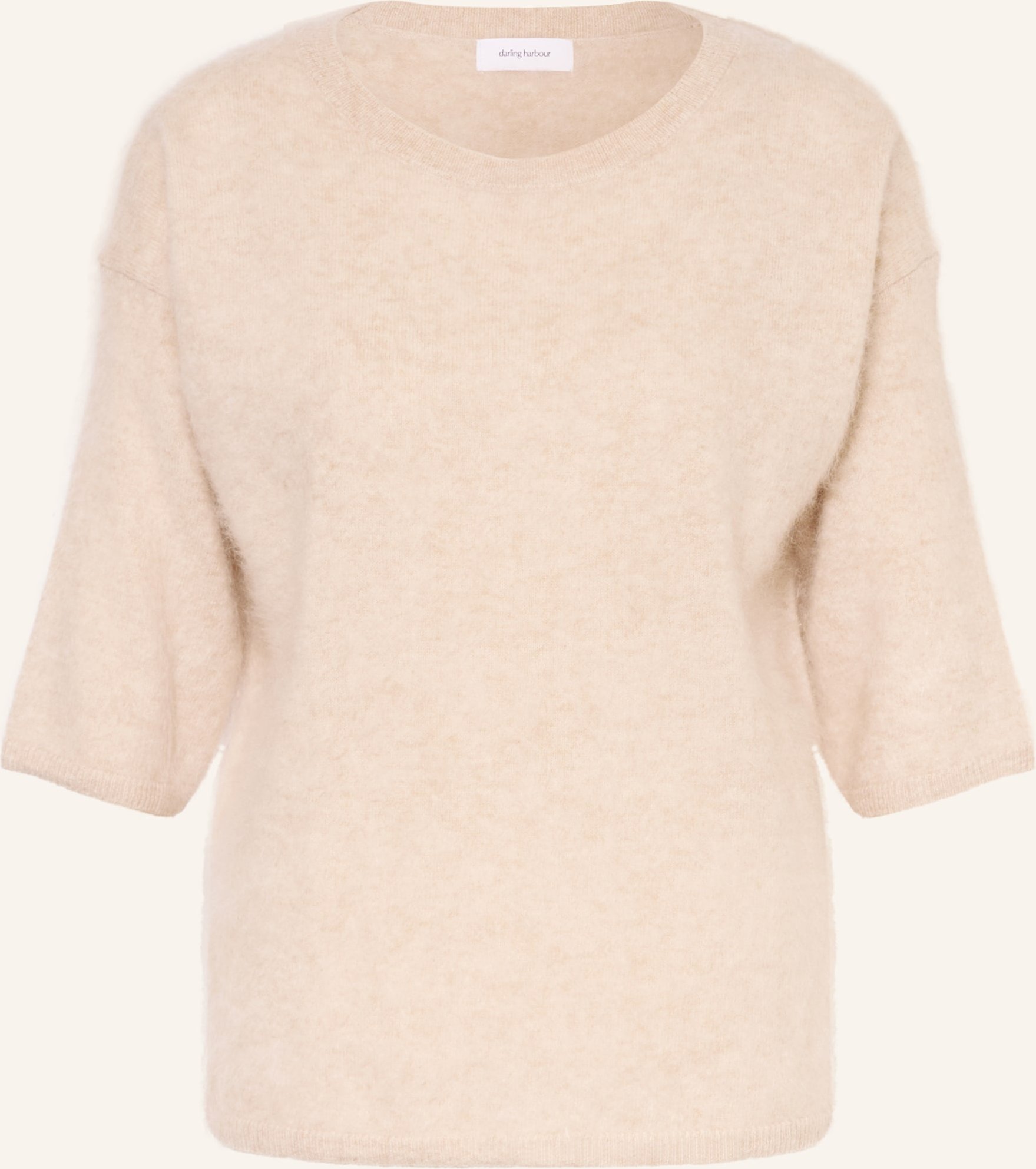 Darling Harbour Cashmere-Pullover Mit 3/4-Arm beige