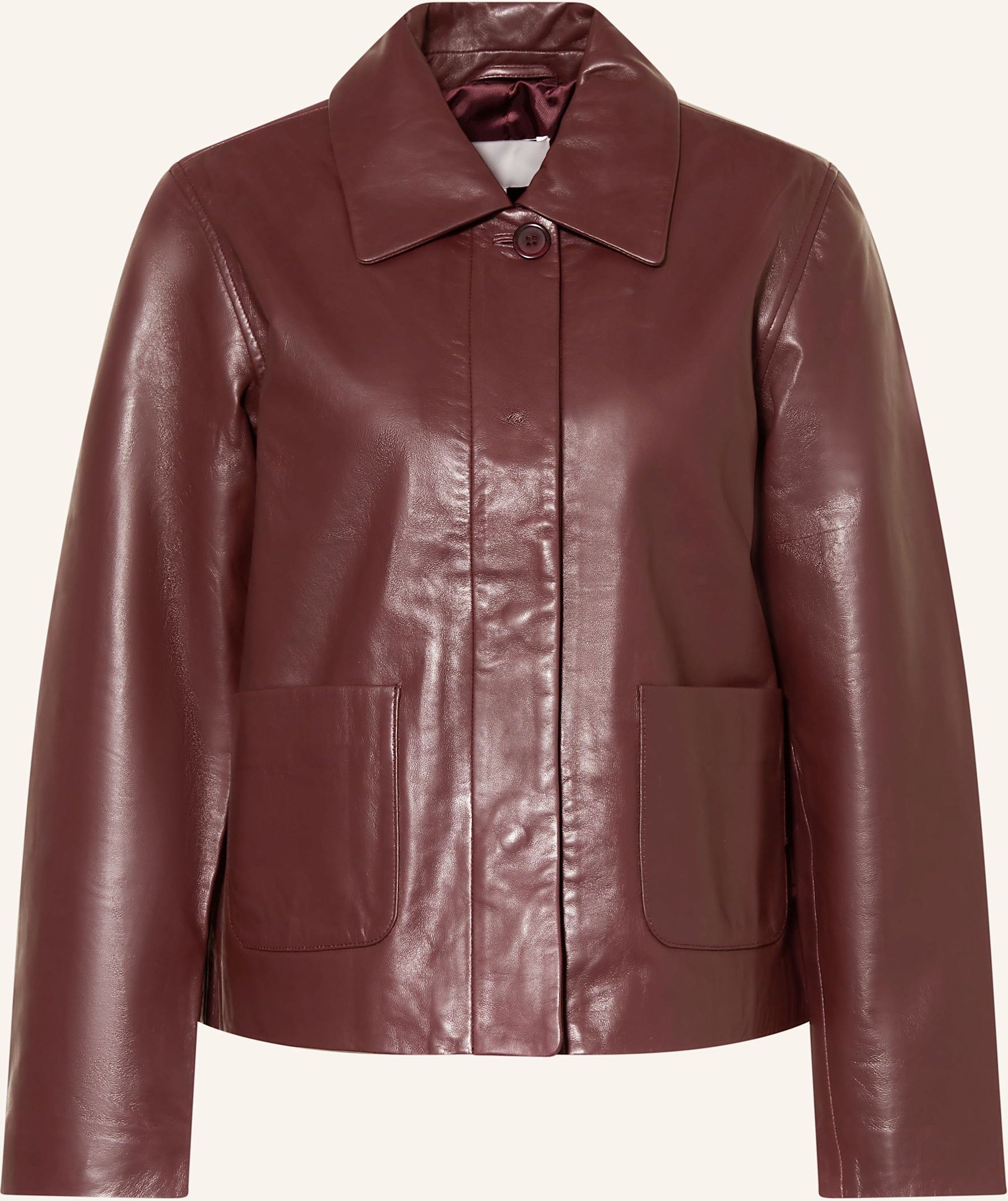 Yerse Lederjacke Rose rot