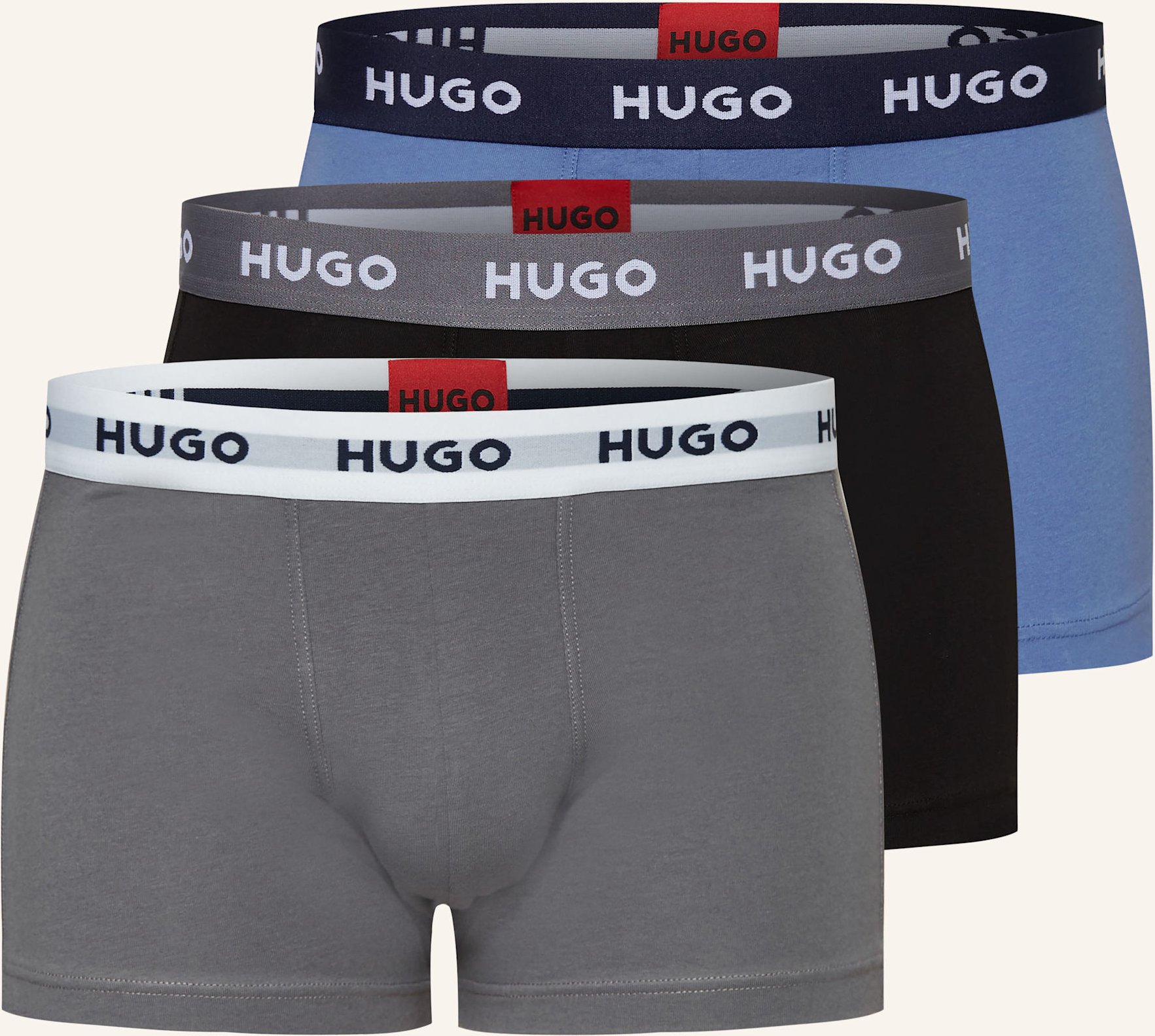 Thumbnail - Hugo 3er-Pack Boxershorts blau