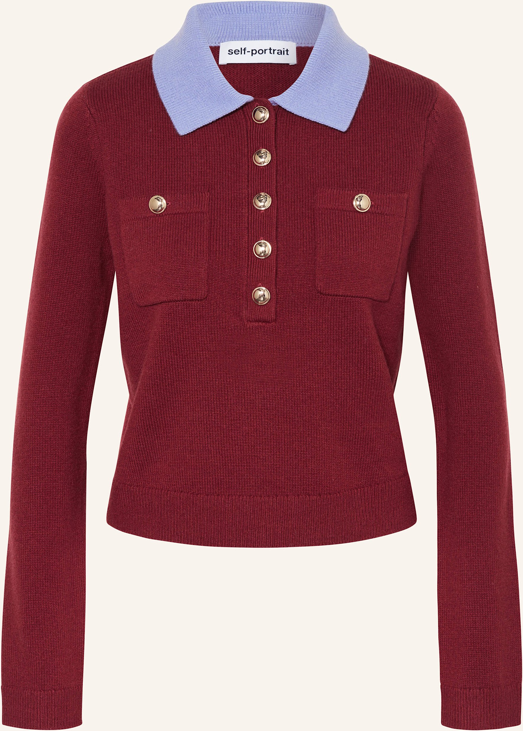 Thumbnail - Self-Portrait Pullover rot