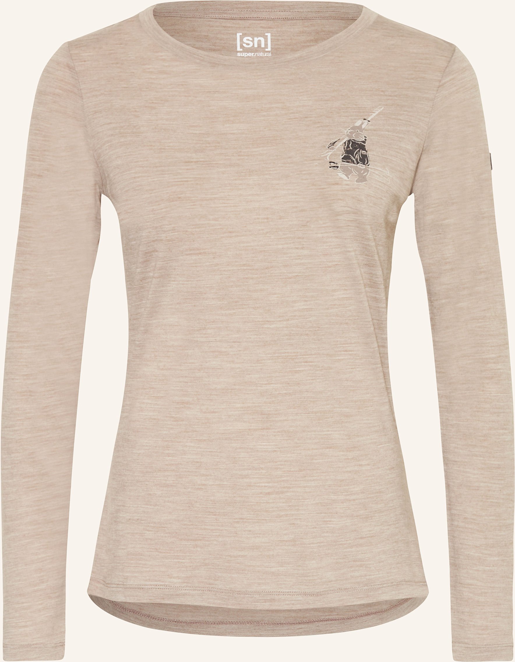 Super.Natural Funktionsshirt Lil Ski Bunny Mit Merinowolle gruen