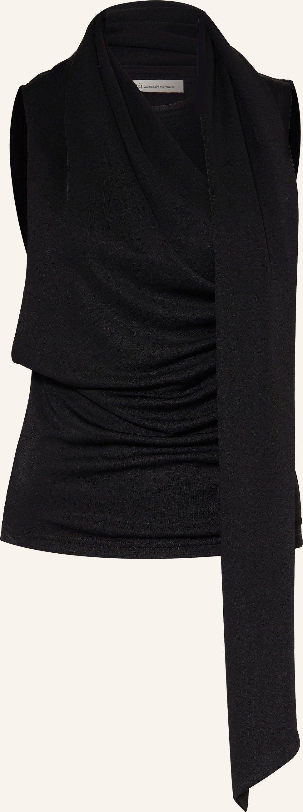 Ami Paris Blusentop Mit Schluppe schwarz