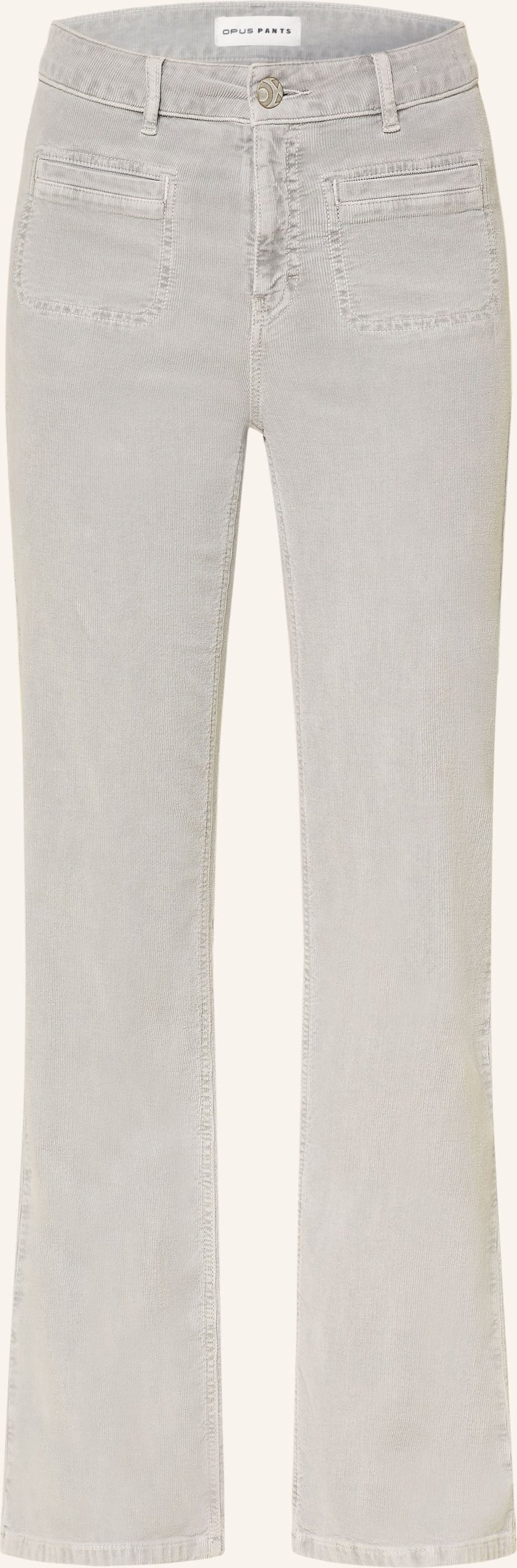 Opus Pants Cordhose Melly Fresh grau