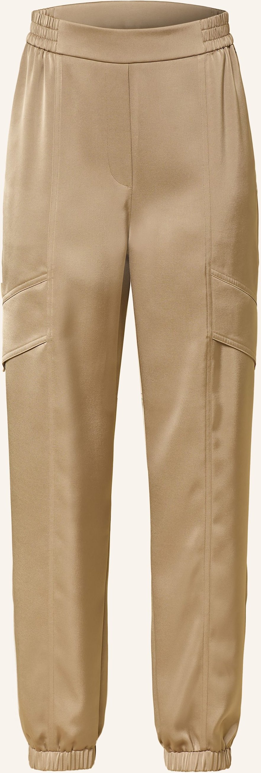 Marc Cain Satinhose Rhodos Im Jogging-Stil beige