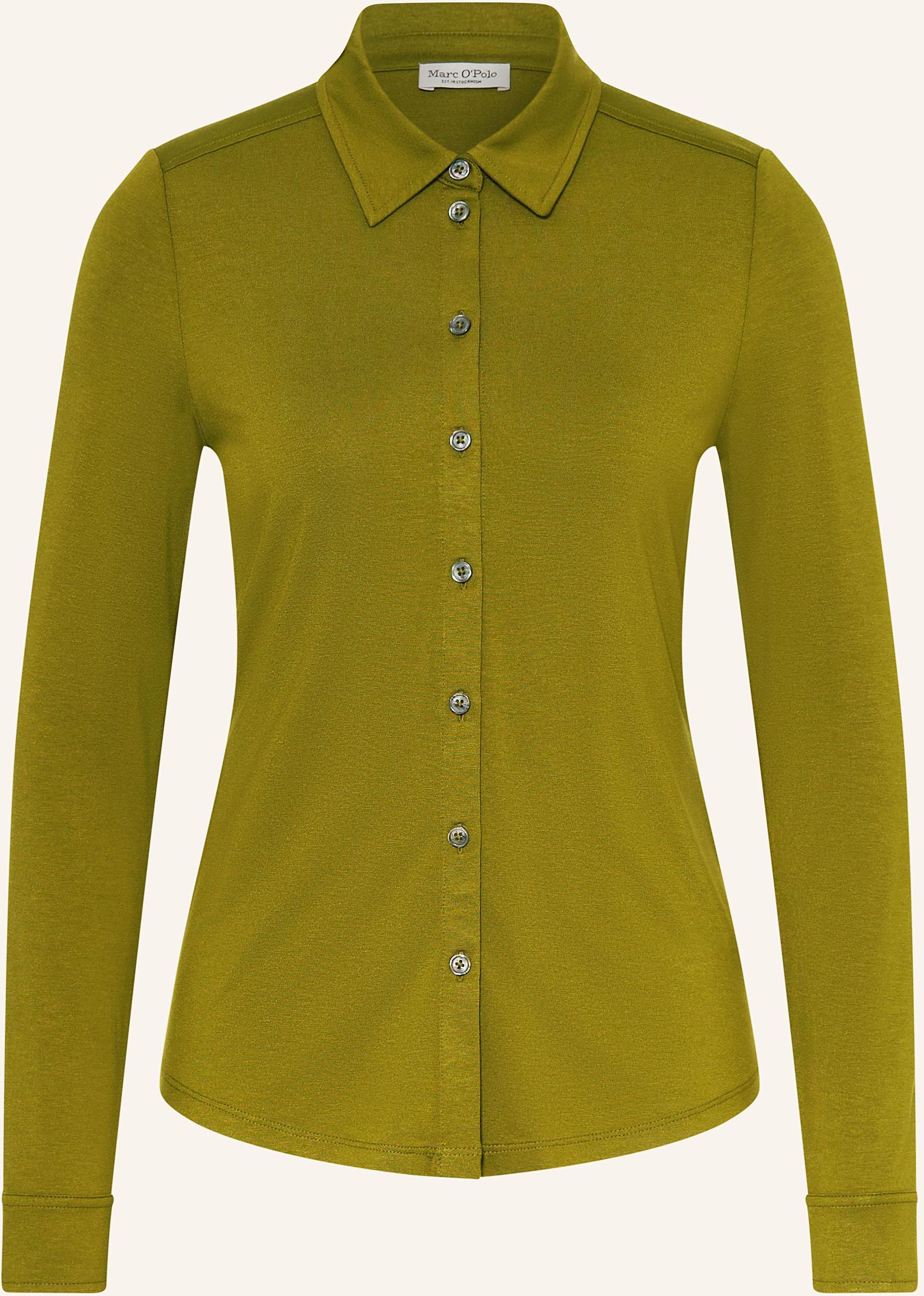 Marc O'polo Hemdbluse Aus Jersey gruen