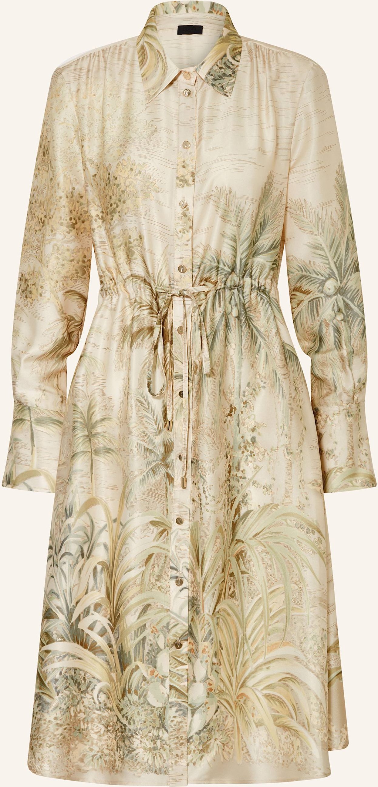 Liu Jo Hemdblusenkleid Aus Satin gruen