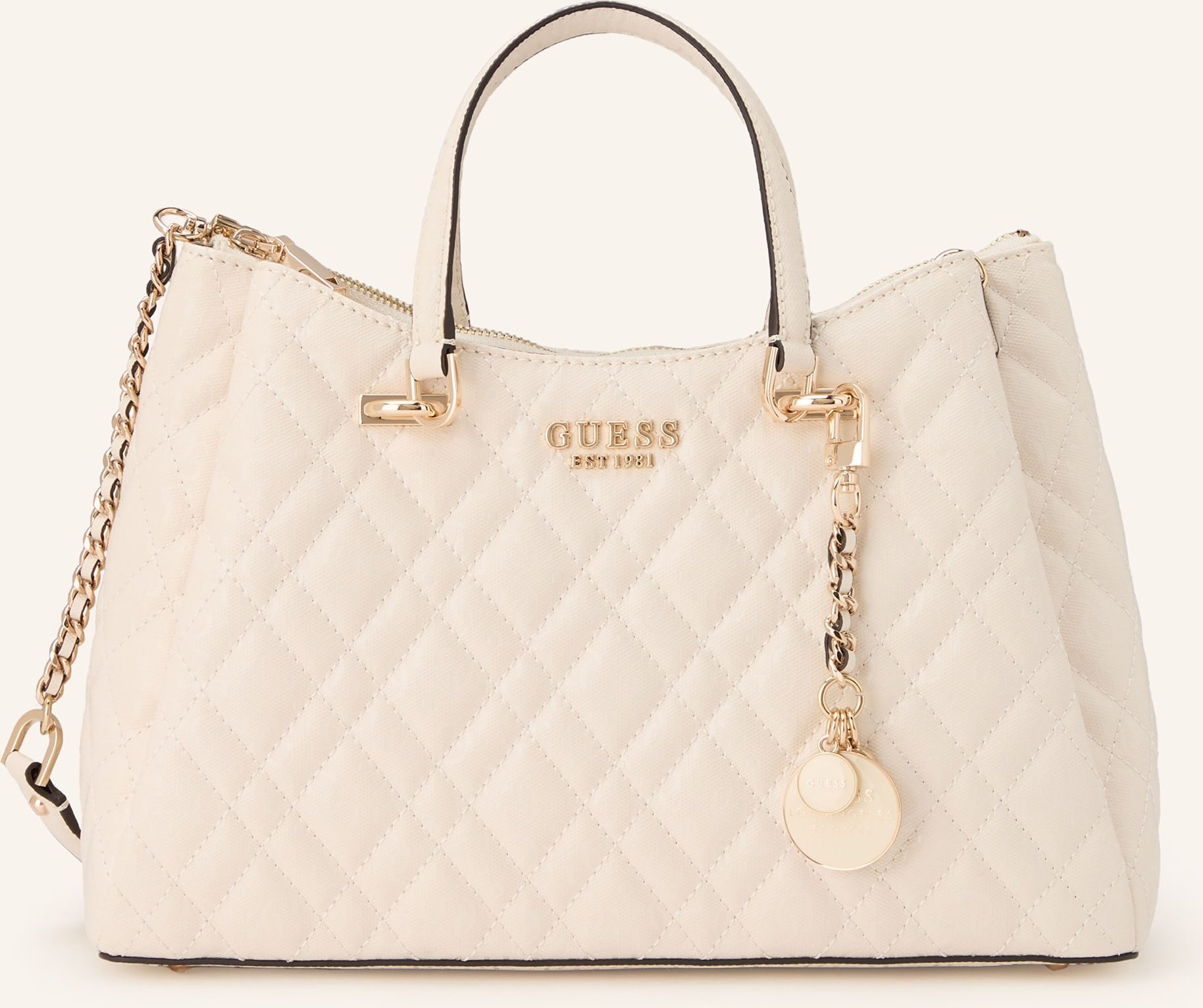 Guess Handtasche Isemay weiss