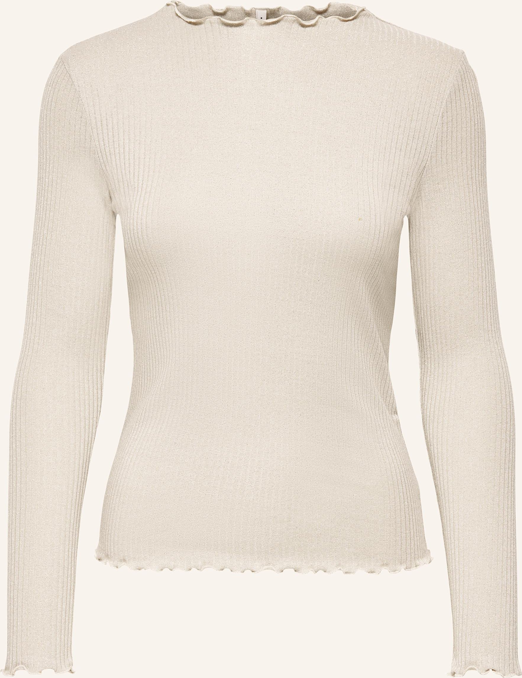 Only Longsleeve Mit Glitzergarn gruen