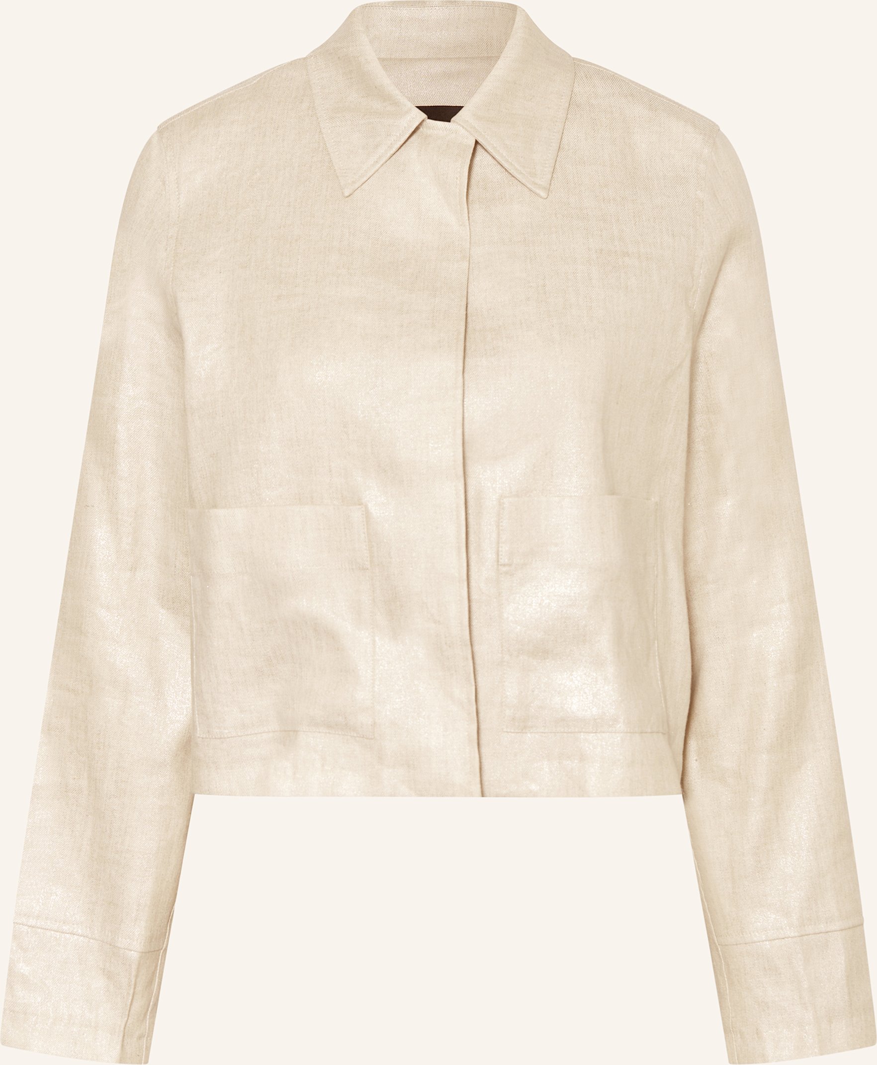 Someday Overjacket Nania Mit Leinen beige