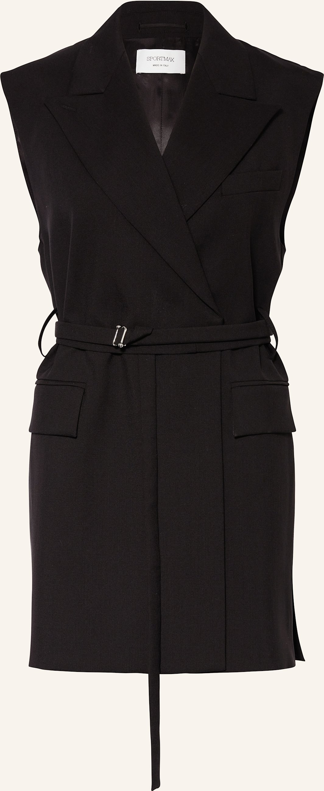 Sportmax Blazerweste Ciurma schwarz