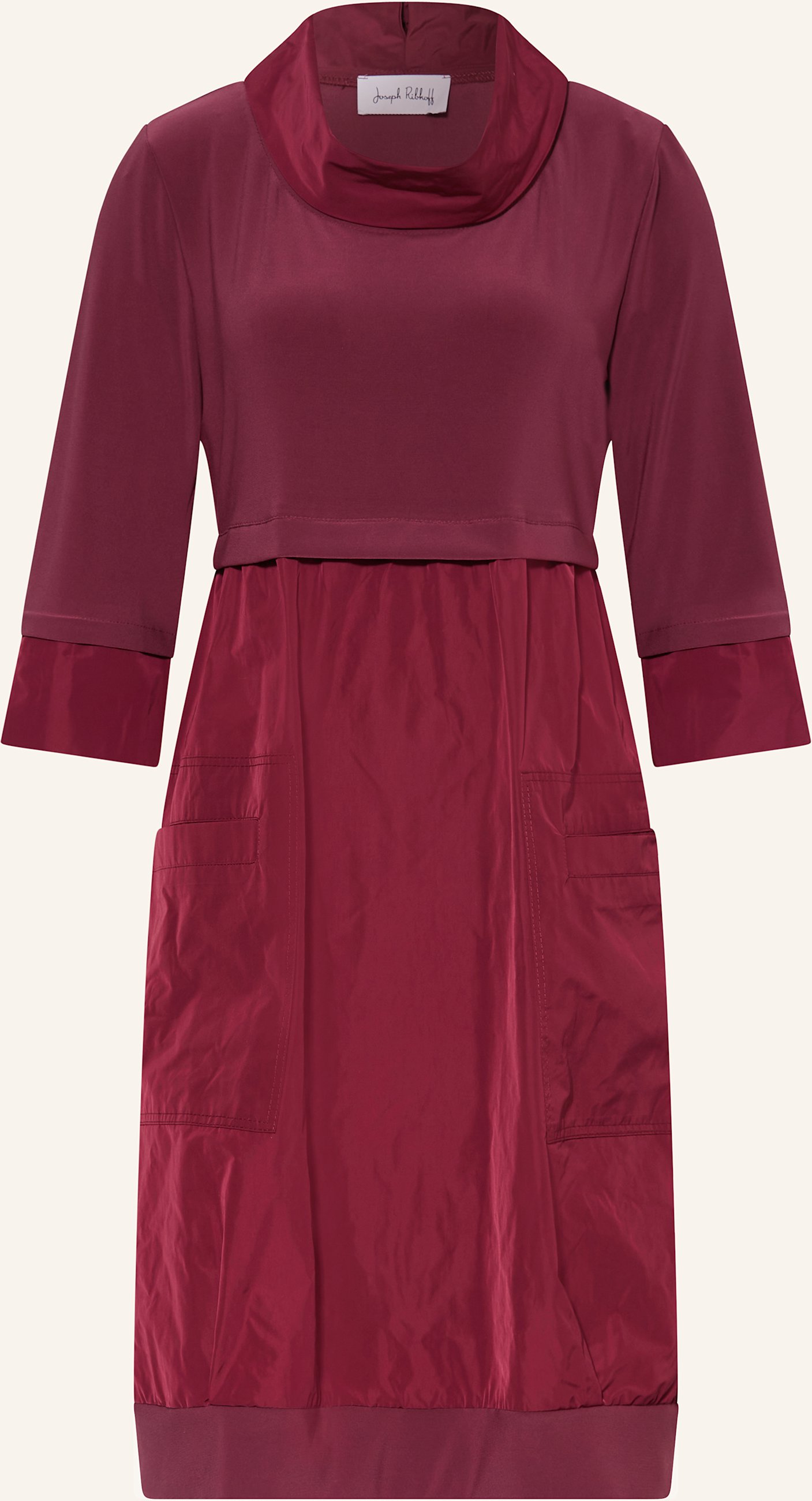 Joseph Ribkoff Kleid Mit 3/4-Arm Im Materialimix rot