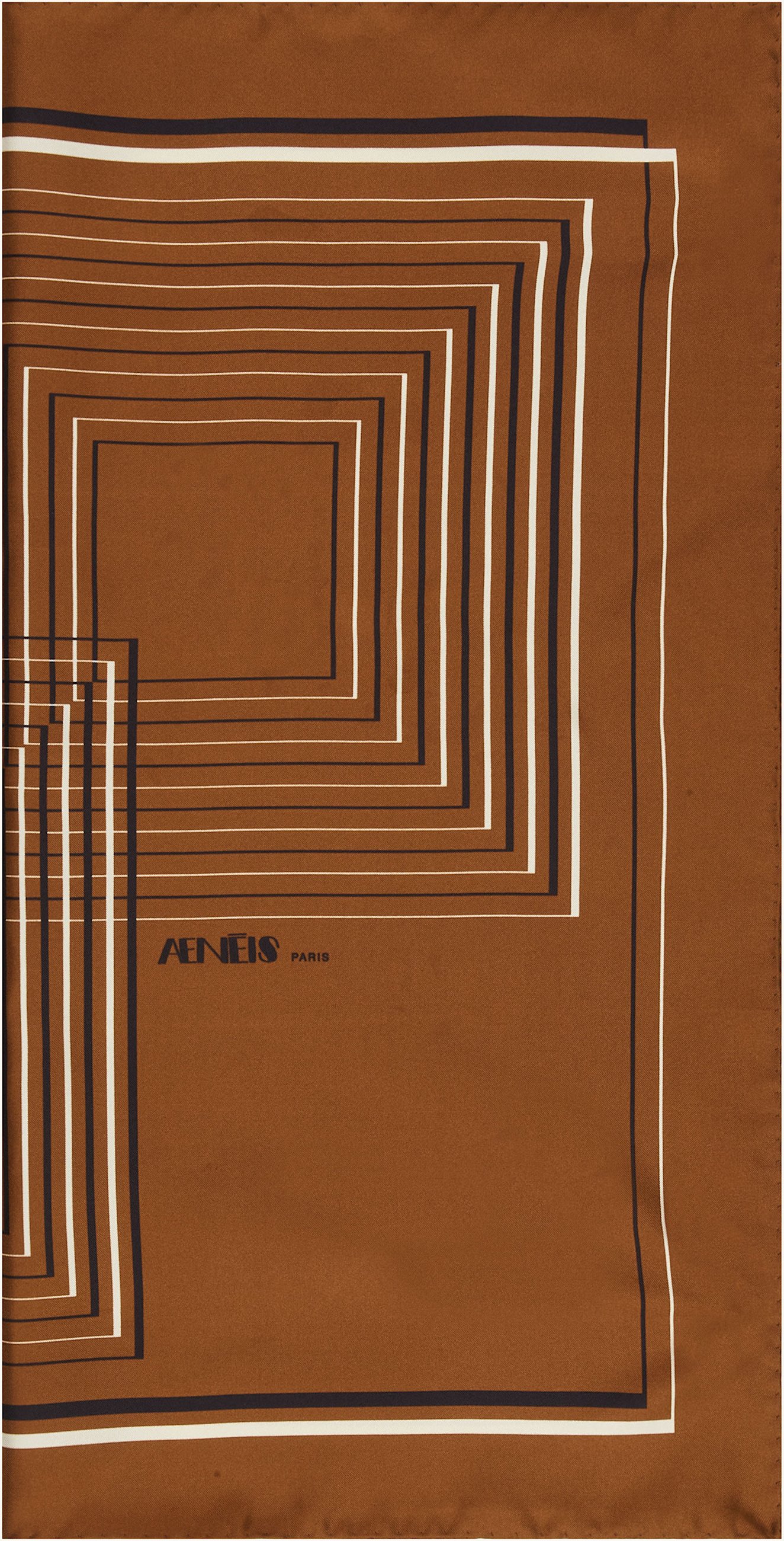 Aeneis Seidentuch braun