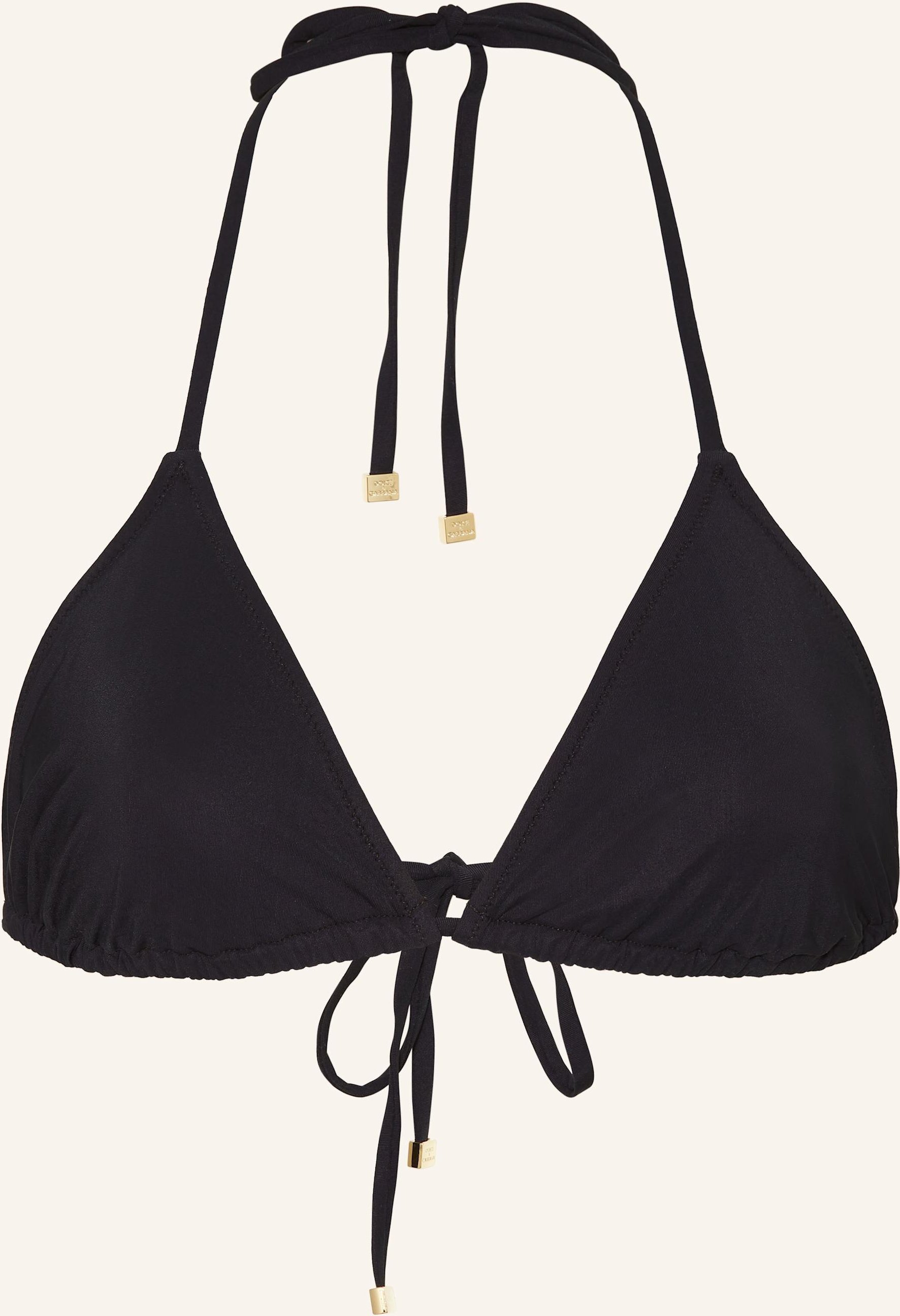 Dolce & Gabbana Triangel-Bikini-Top Essentials schwarz