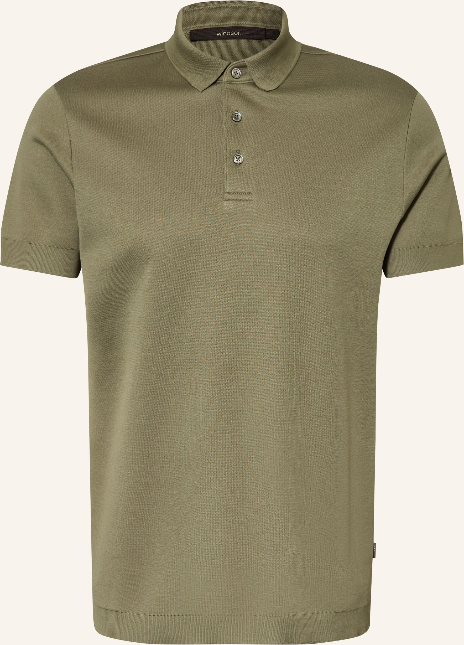 Thumbnail - Windsor. Jersey-Poloshirt gruen