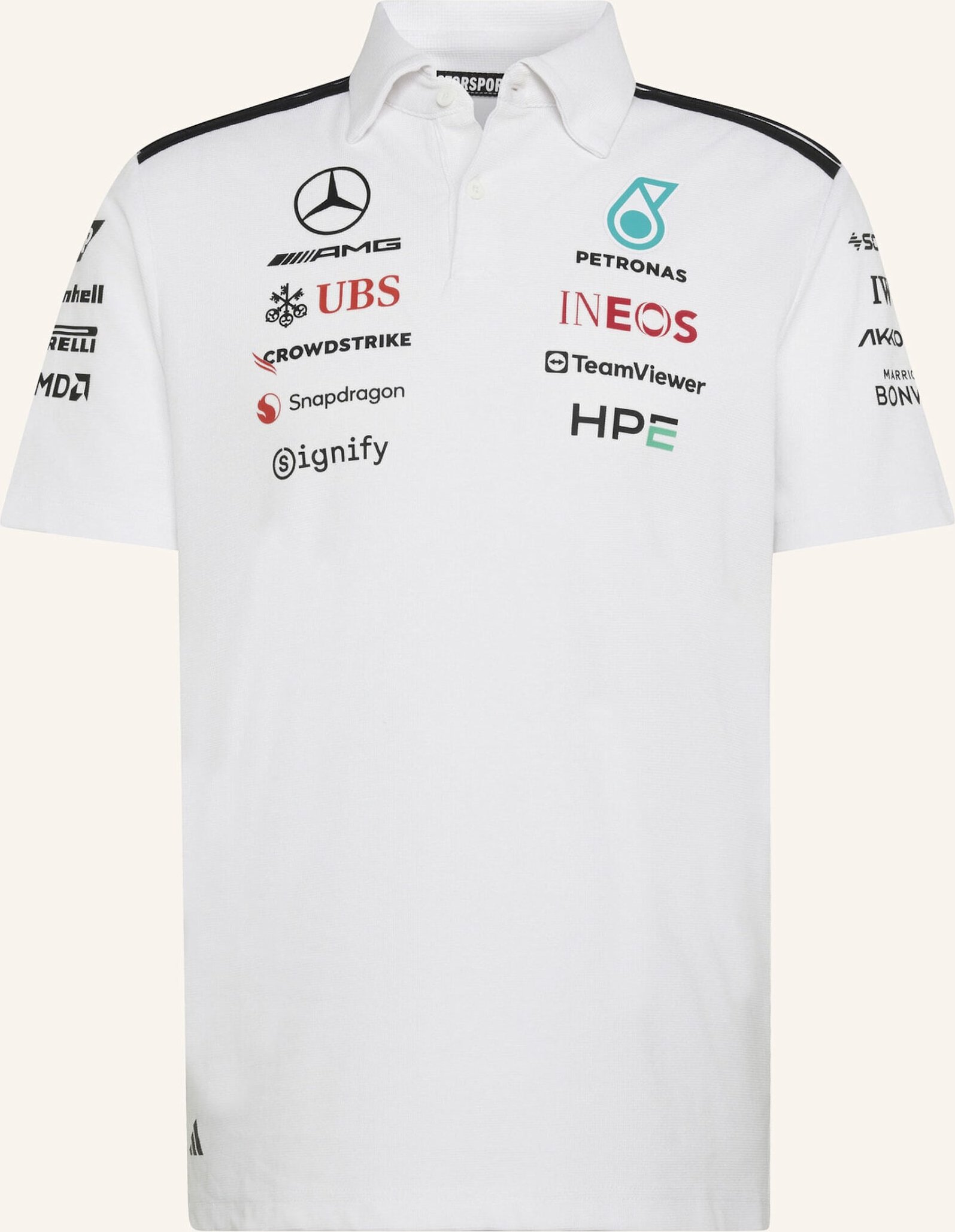 Adidas Mercedes - Amg Petronas Formula 1 Team Engineers Poloshirt weiss