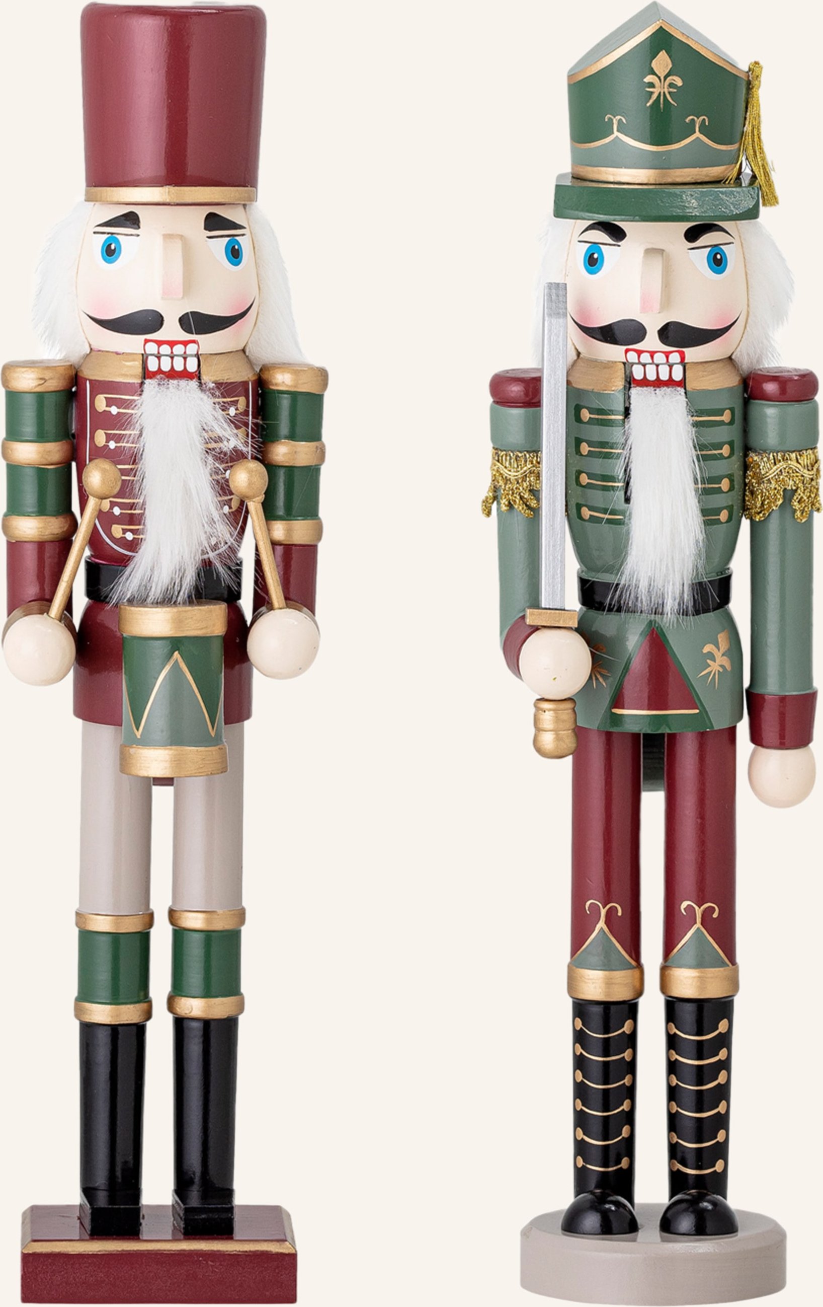 Bloomingville 2er-Set Dekofiguren Darren gruen