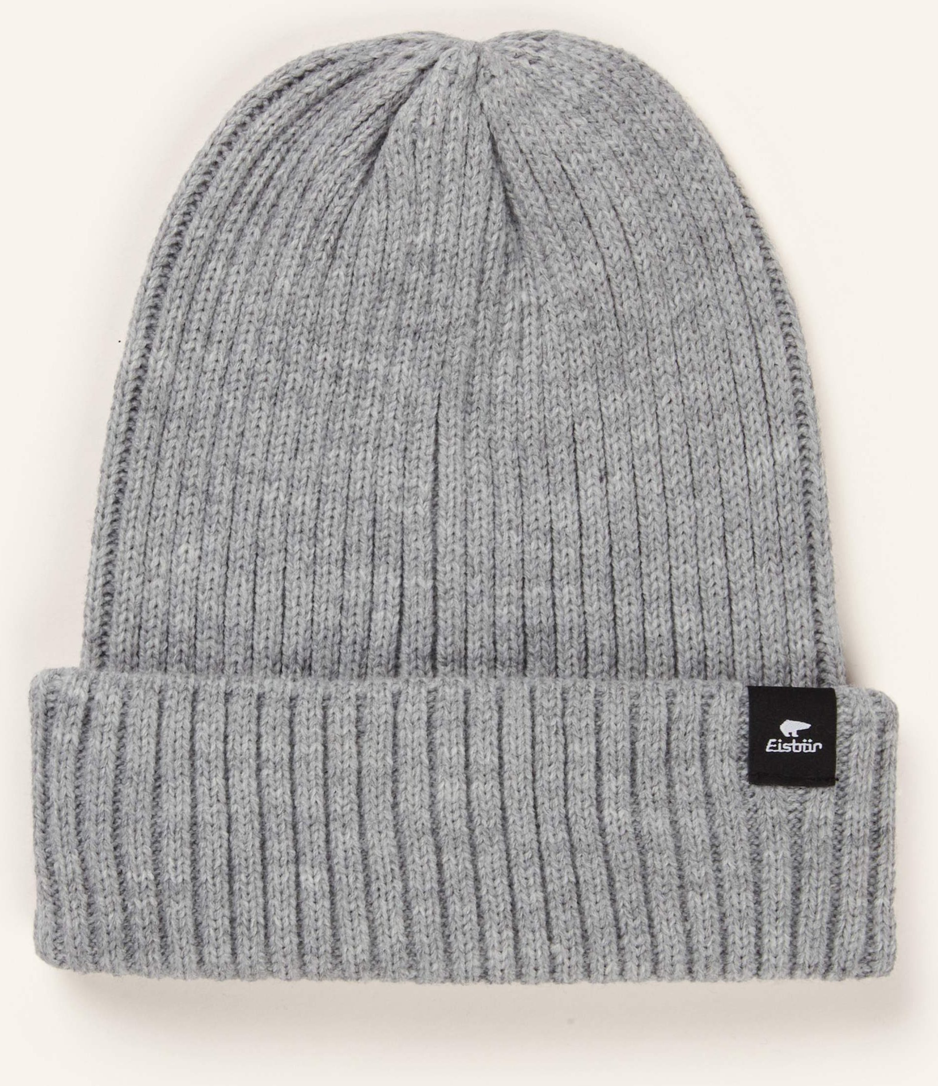 Eisbär Mütze Ripp grau