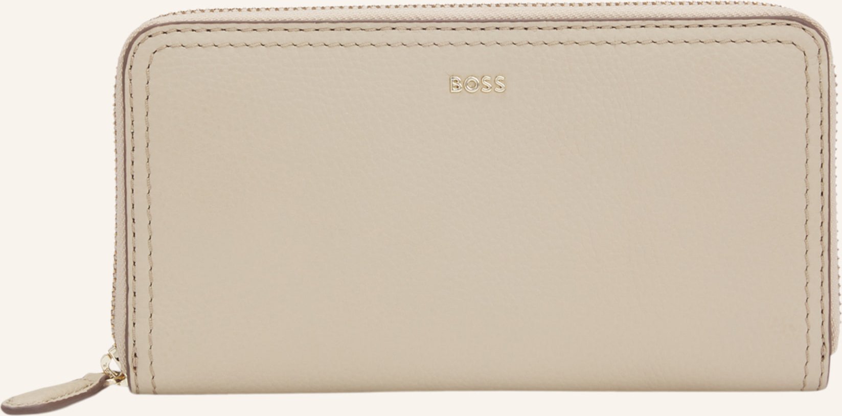Boss Brieftasche Lenah Ziparound beige