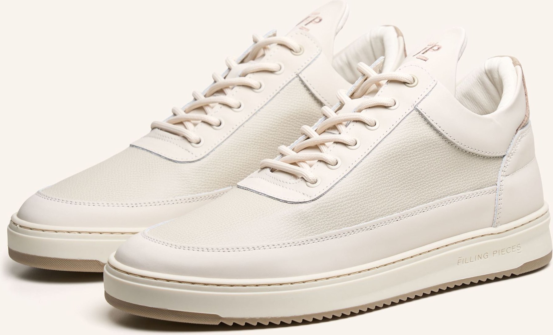 Filling Pieces Low Top Sneaker Tech Crumbs weiss