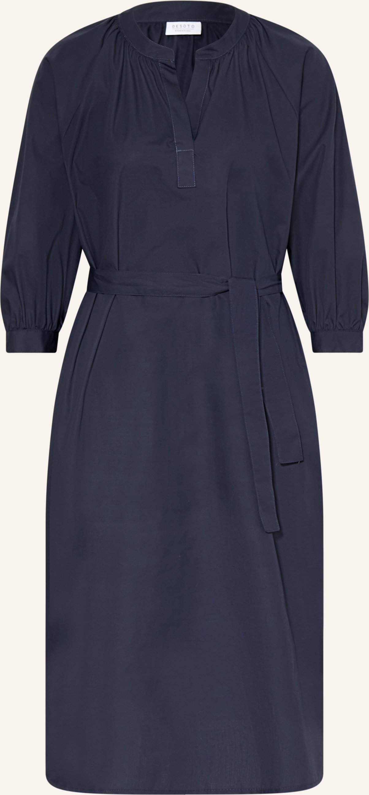 Desoto Kleid Mit 3/4-Arm blau