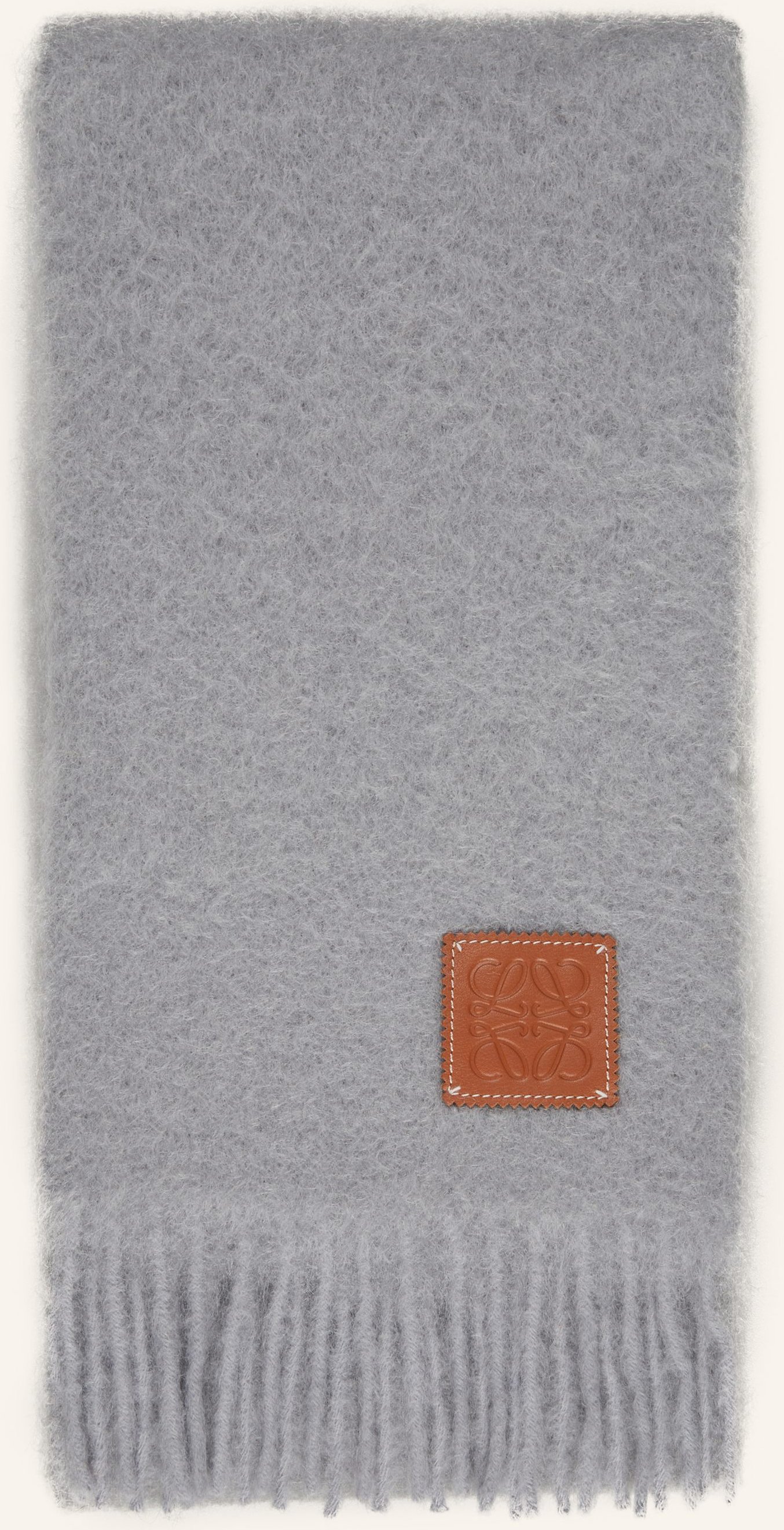 Loewe Schal Mit Mohair grau