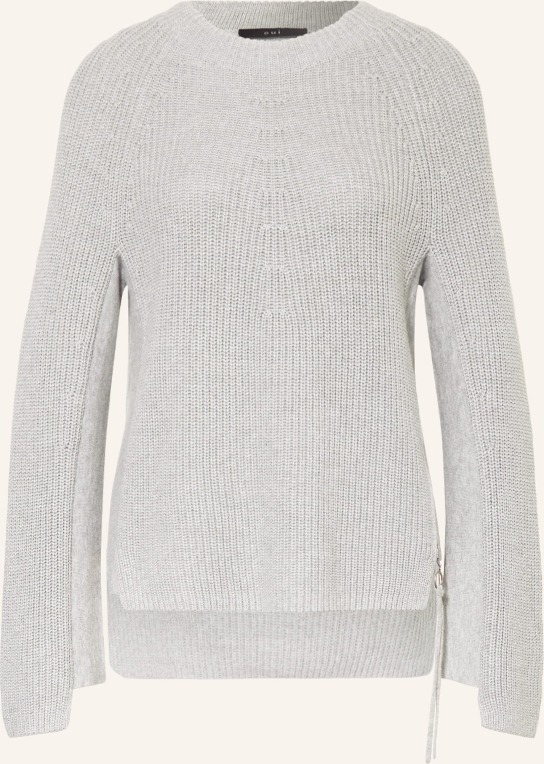 Oui Pullover grau