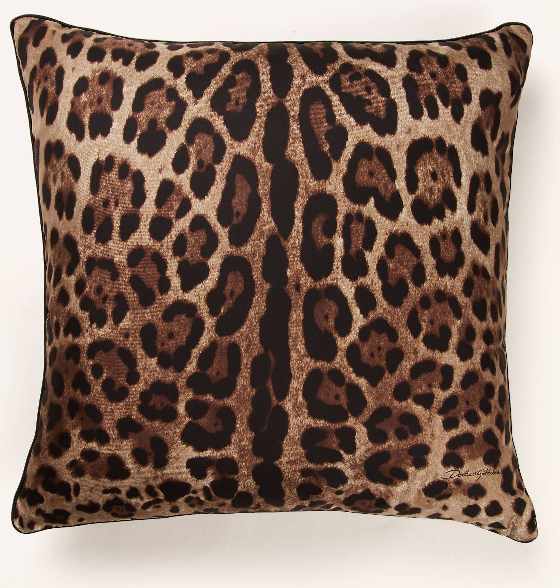 Dolce & Gabbana Casa Dekokissen Aus Seide braun