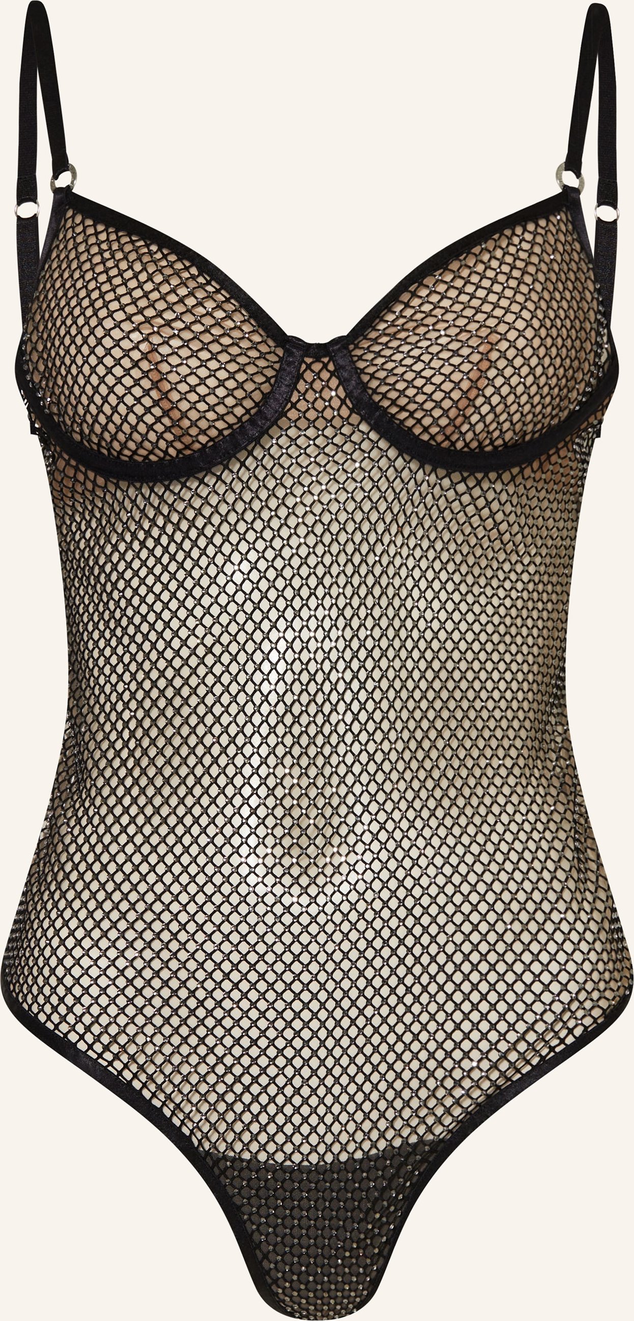 Bluebella Bügel-Body Noor Mit Schmucksteinen schwarz