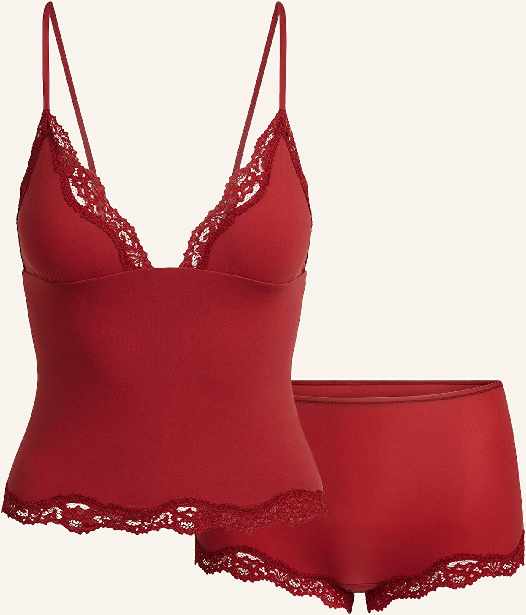 Skims Shorty-Schlafanzug Fits Everybody braun