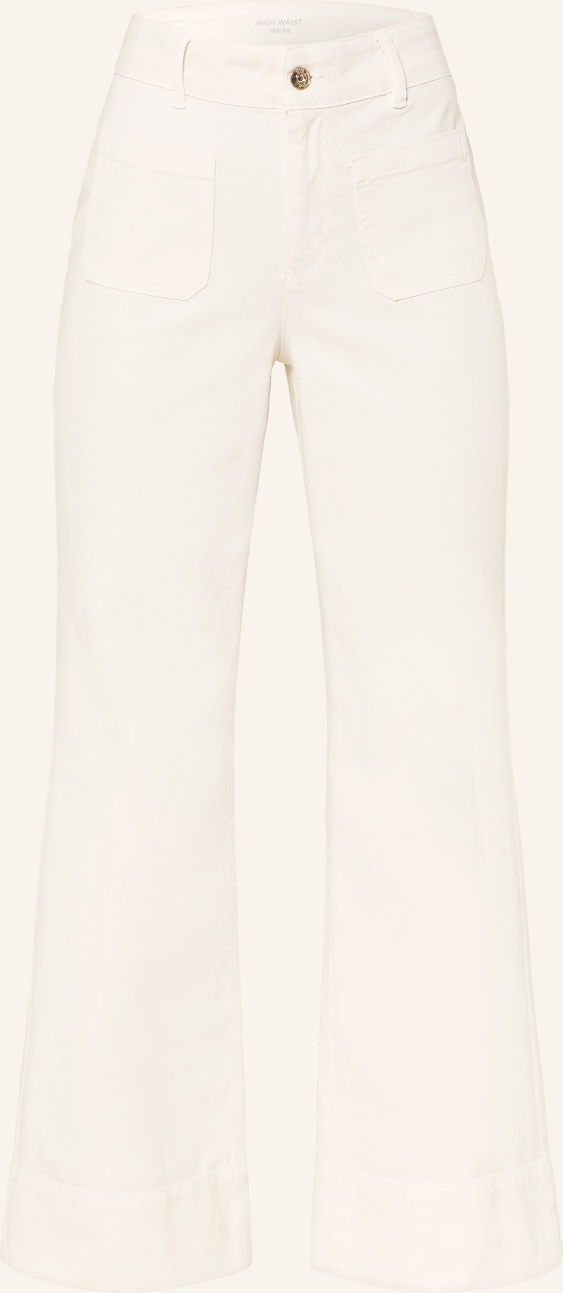 Oui Wide Leg Jeans beige