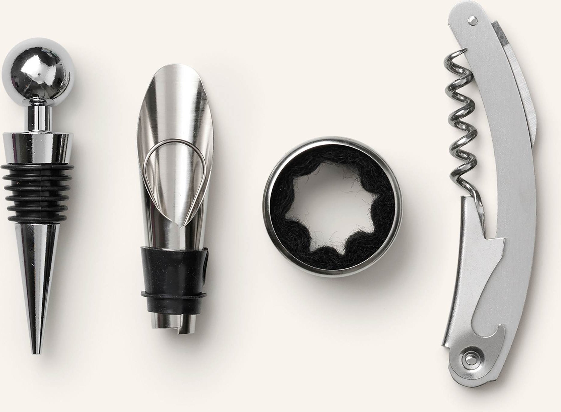 Printworks 4-Tlg. Wein-Set The Essentials gruen