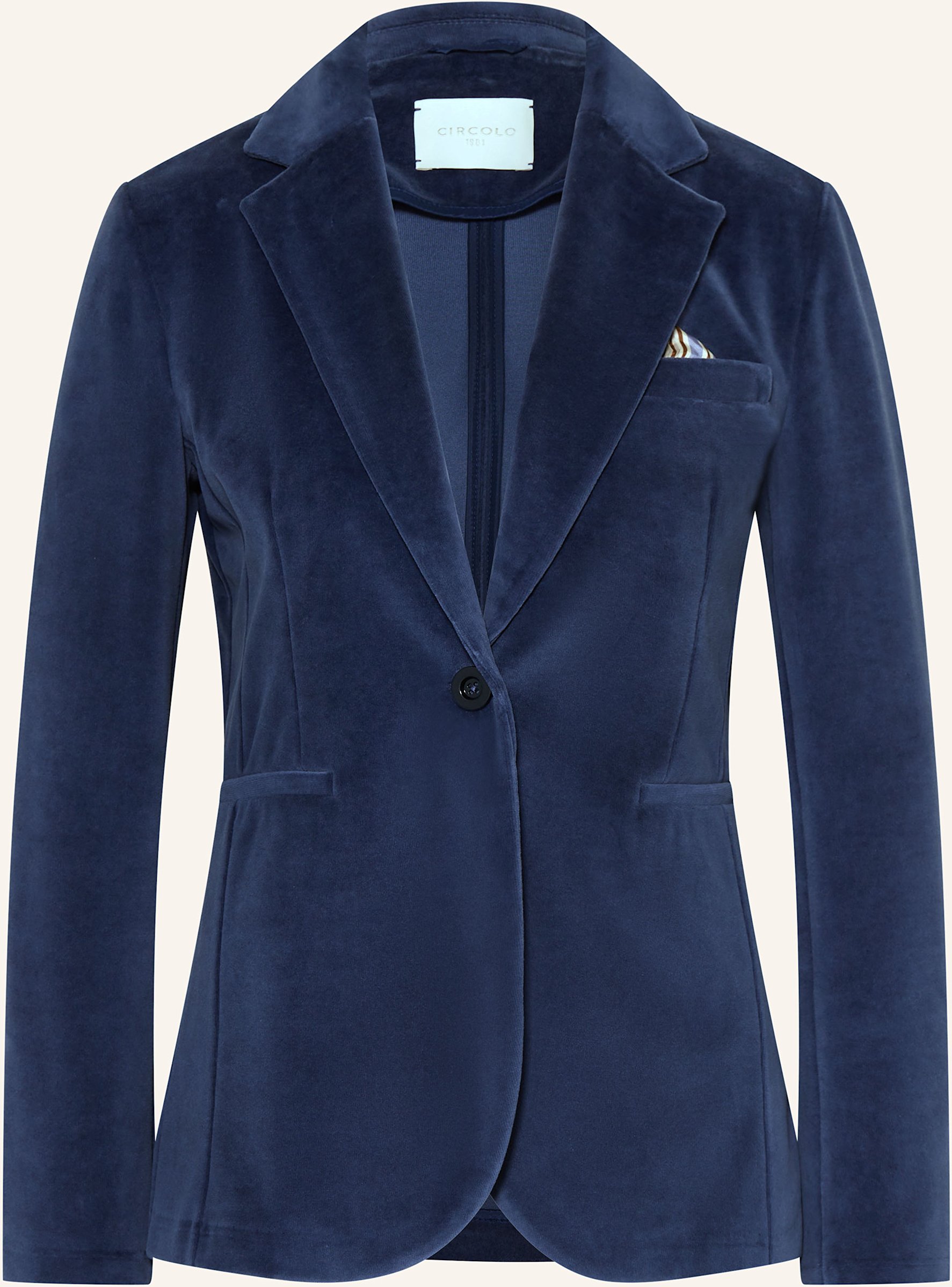 Circolo 1901 Samtblazer blau