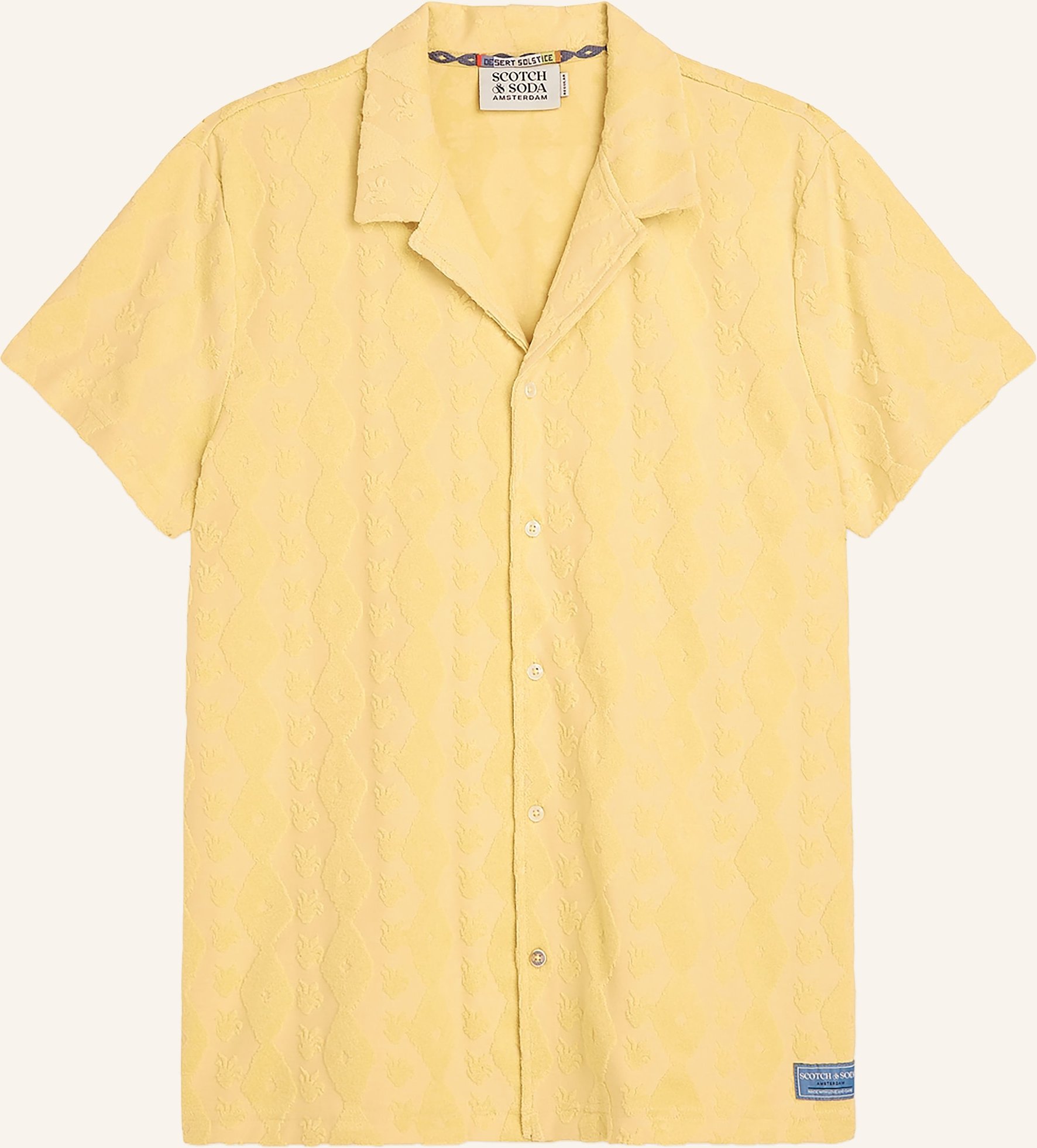 Scotch & Soda Resorthemd Regular Fit gelb