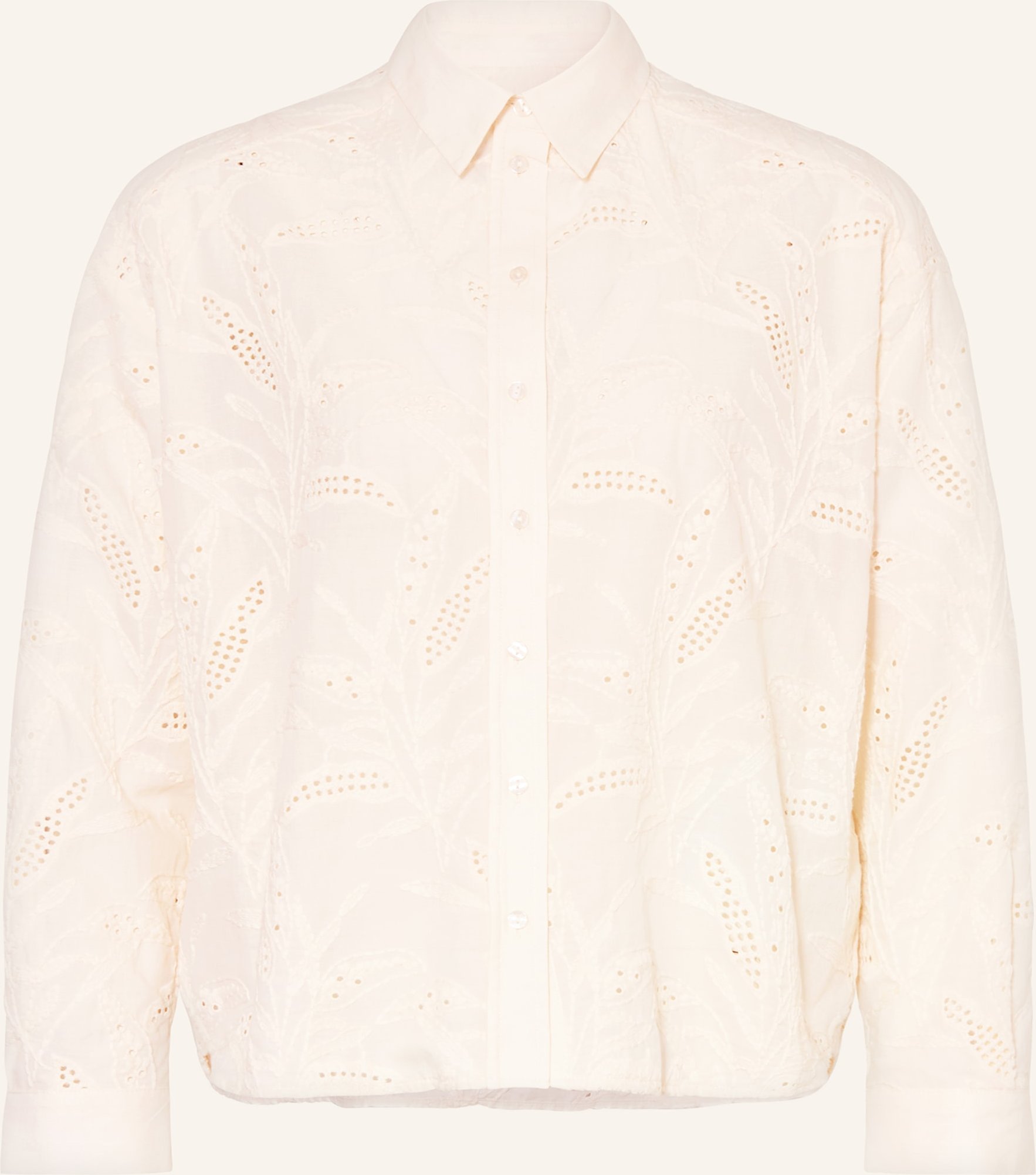 Milano Italy Hemdbluse Aus Lochspitze weiss