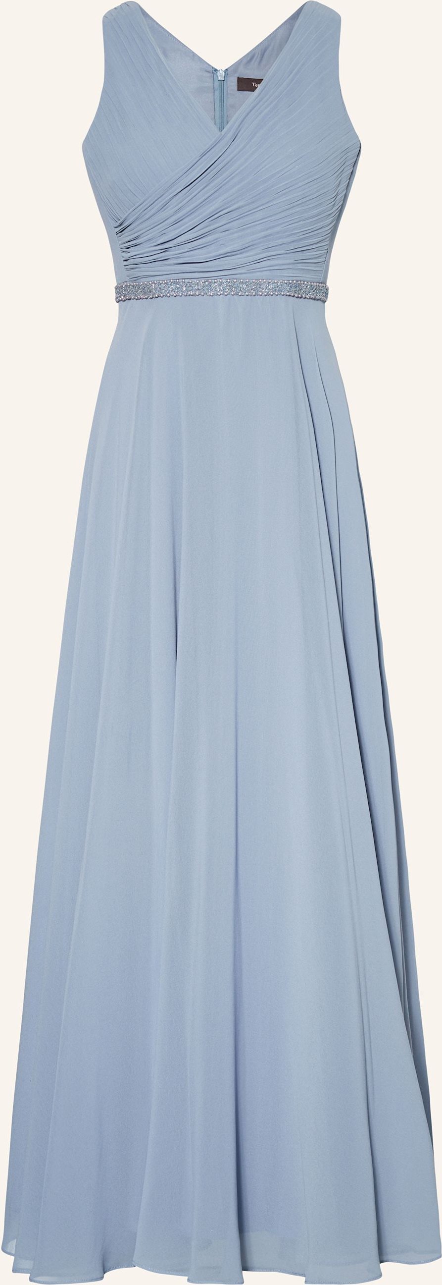 Vera Mont Abendkleid Mit Schmuckperlen blau
