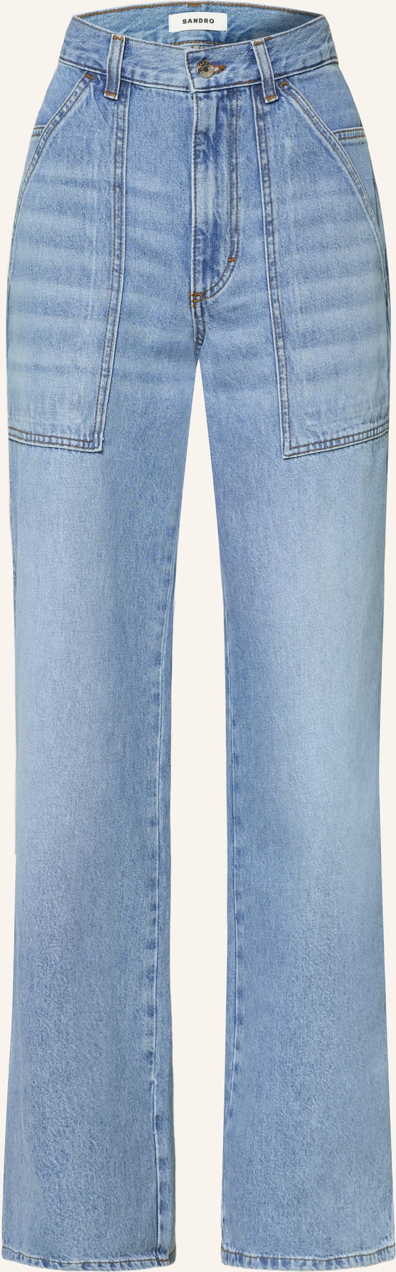 Sandro Wide Leg Jeans blau