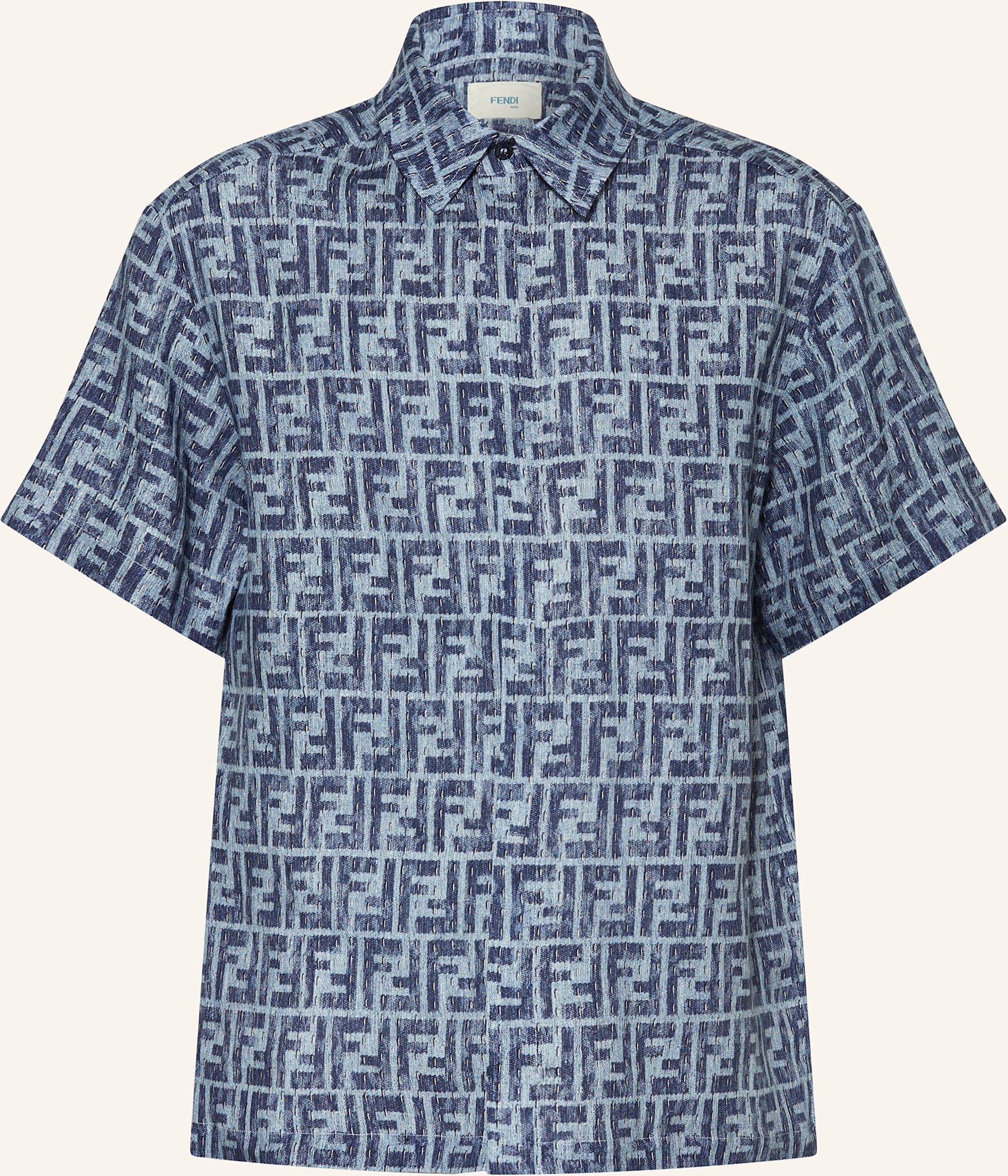 Fendi Leinenhemd blau