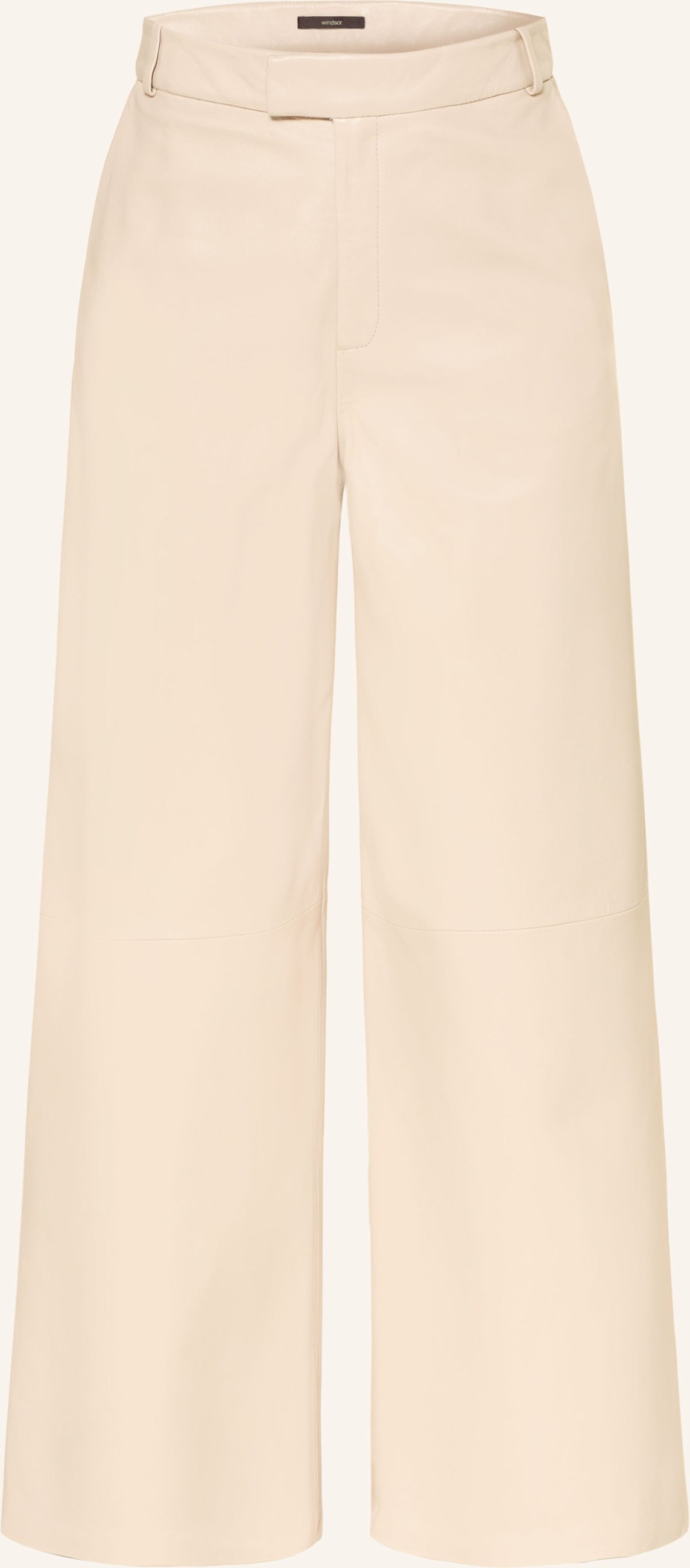 Windsor. Leder-Culotte weiss