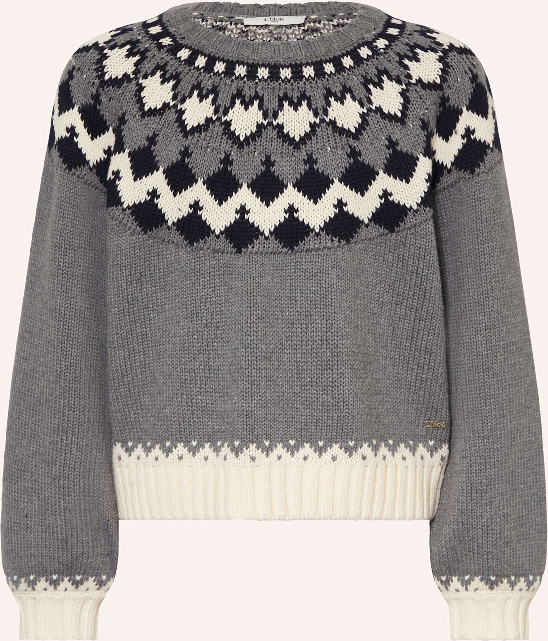 Chloé Pullover grau