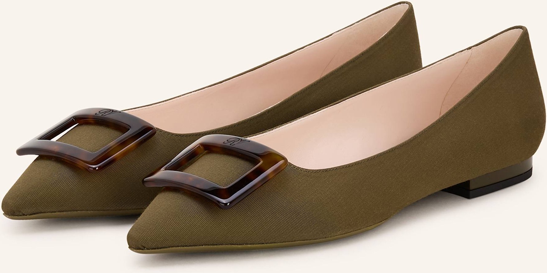 Thumbnail - Roger Vivier Ballerinas Gommettine gruen