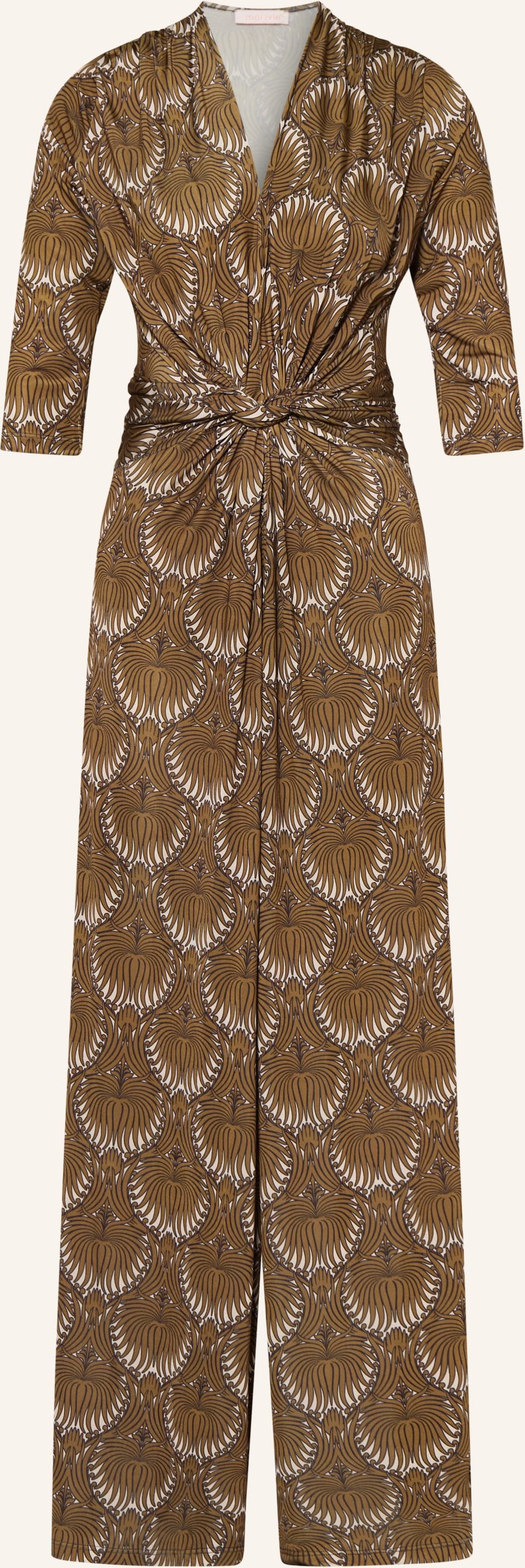 Marivie Jumpsuit Tempt Me! Aus Jersey Mit 3/4-Arm braun
