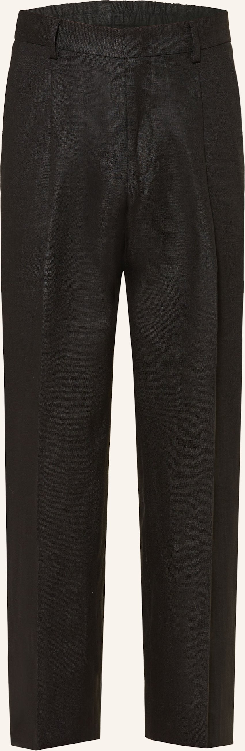 Thumbnail - Nn.07 Leinen-Chino Kay Regular Fit schwarz