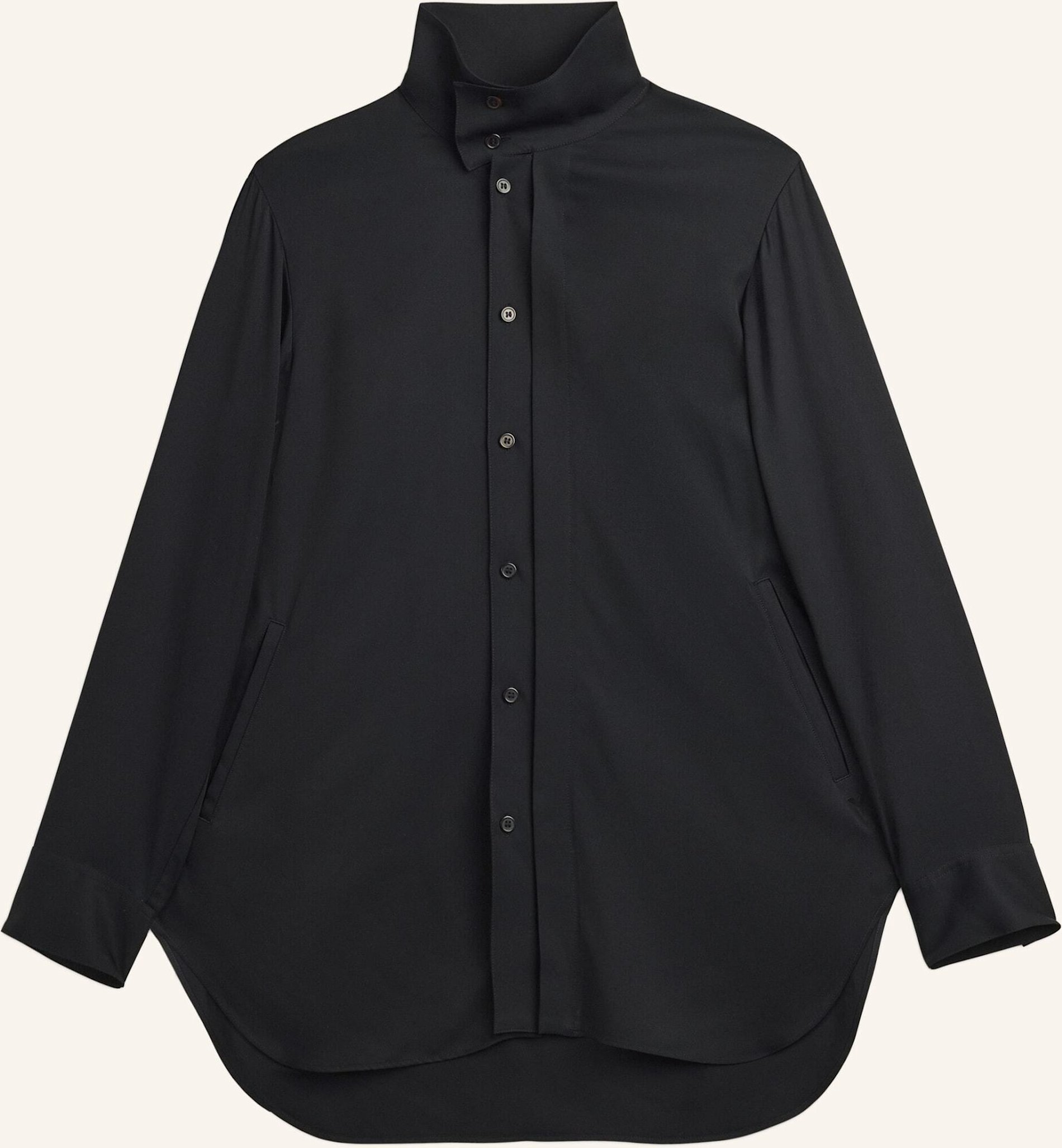 Thumbnail - Y-3 Y-3 Viskose-Twill Hemd schwarz