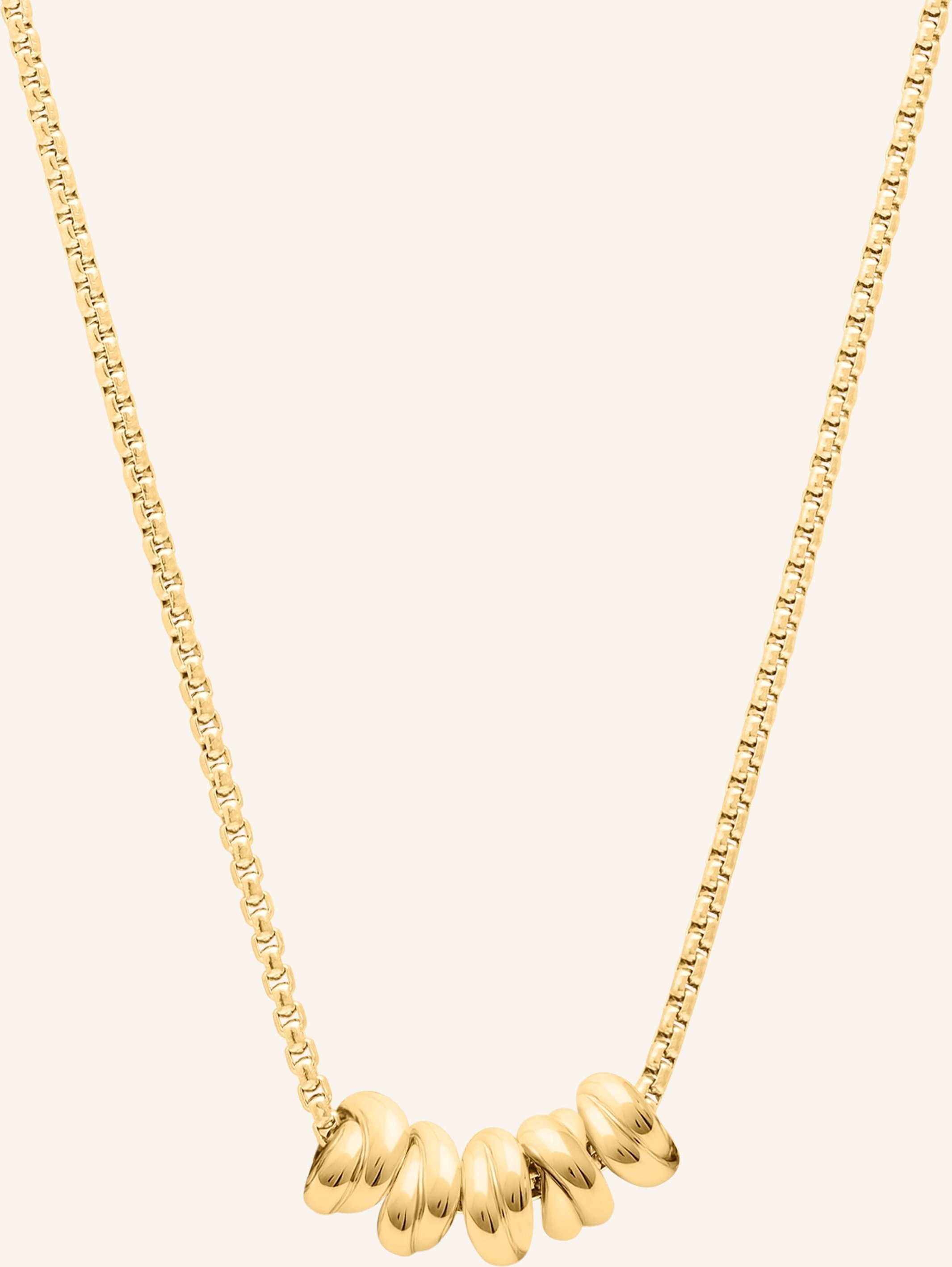 S.Oliver Halskette Aus Edelstahl gold