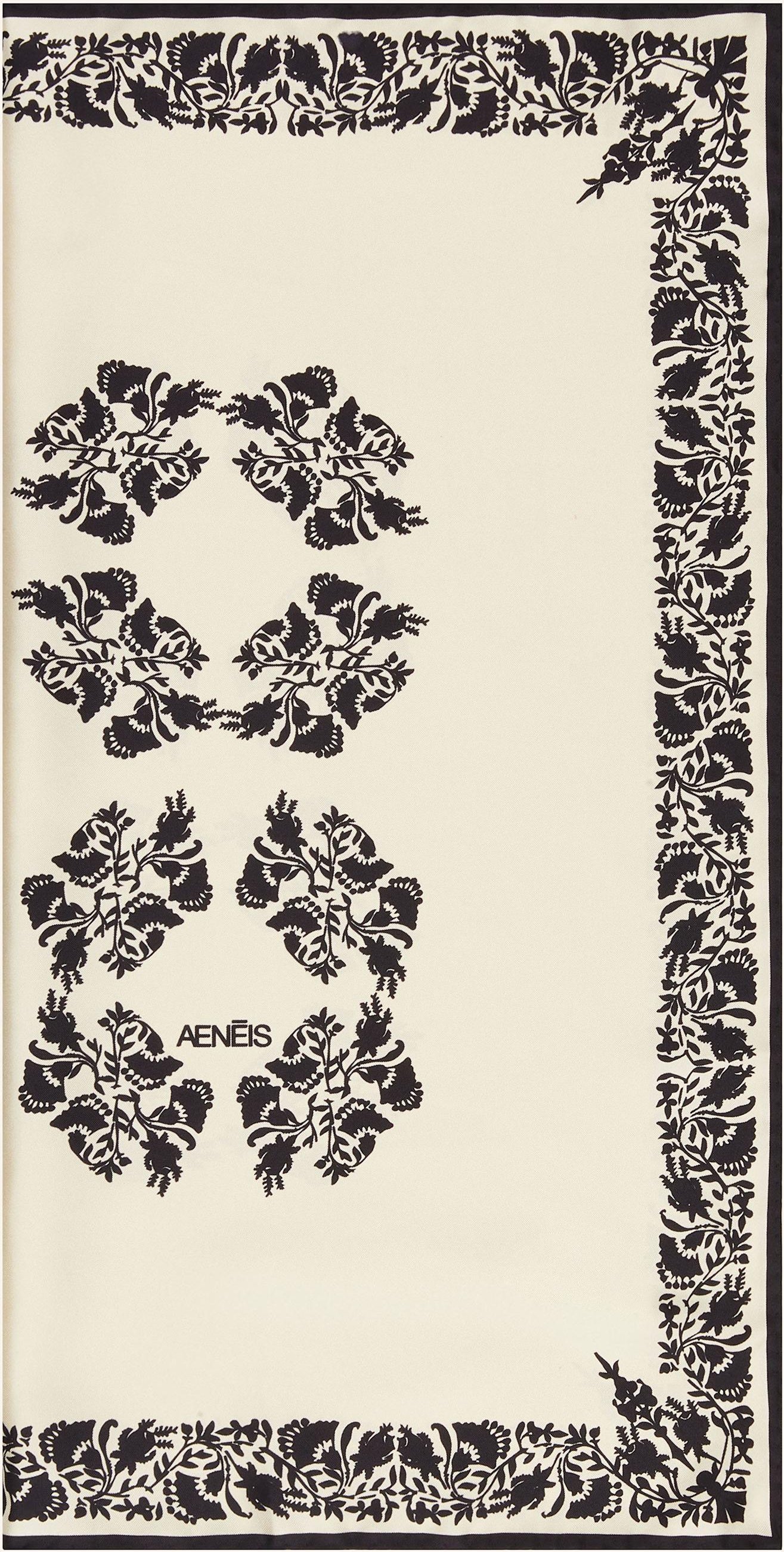 Aeneis Seidentuch weiss