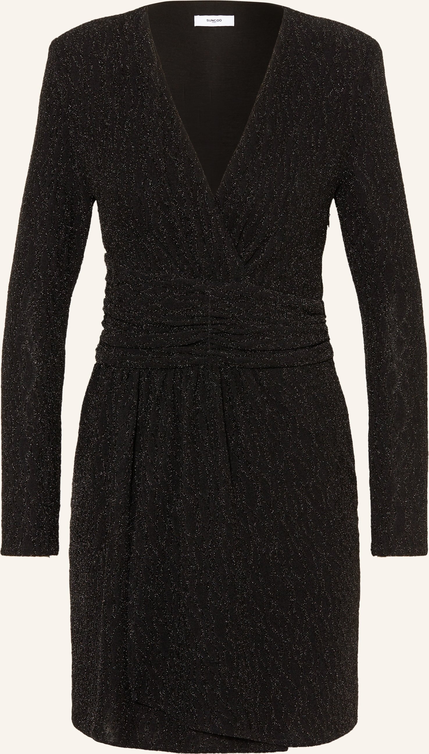 Suncoo Kleid Cadix Mit Glitzergarn schwarz
