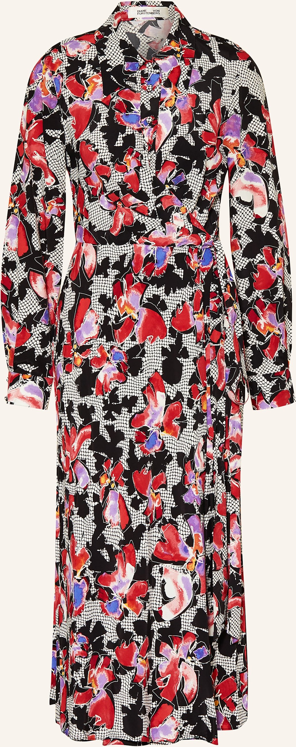 Diane Von Furstenberg Hemdblusenkleid Tori schwarz