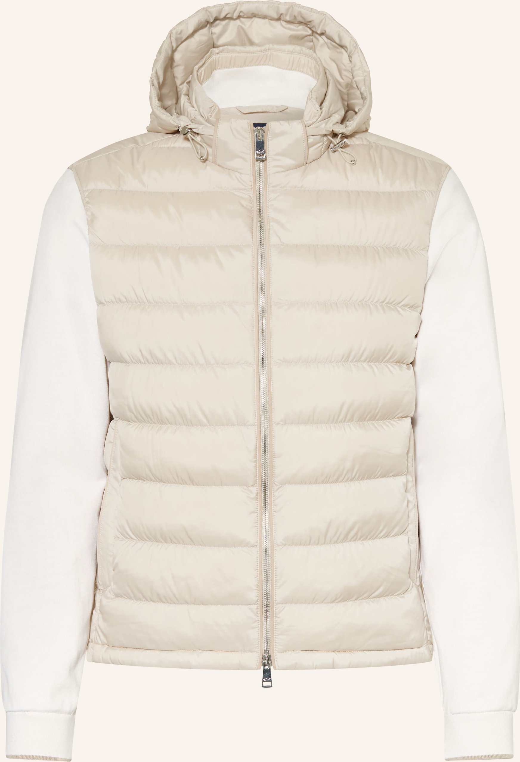 Paul & Shark Lightweight-Daunenjacke Mit Abnehmbaren Ärmeln beige