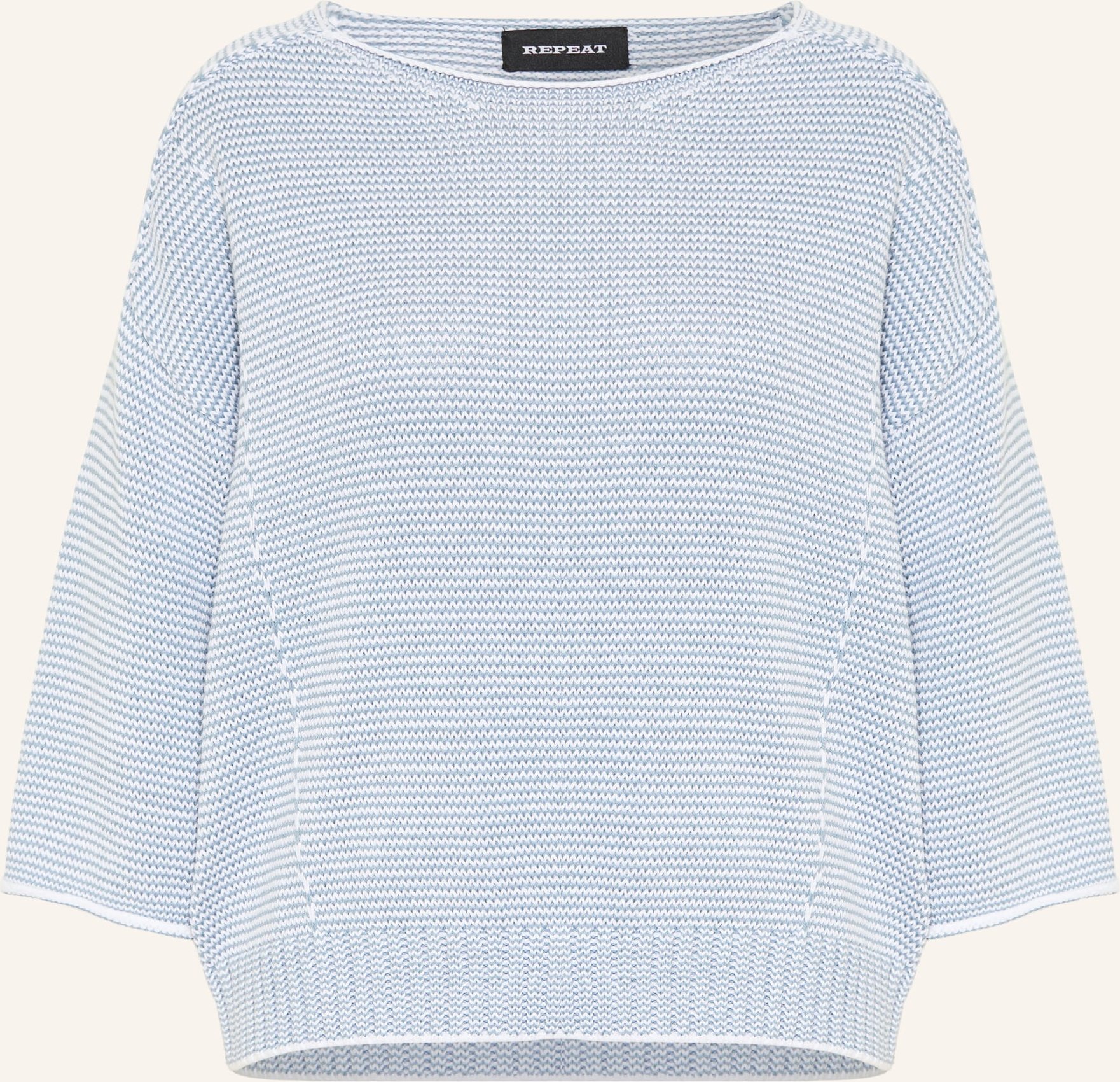 Repeat Pullover Mit 3/4-Arm blau