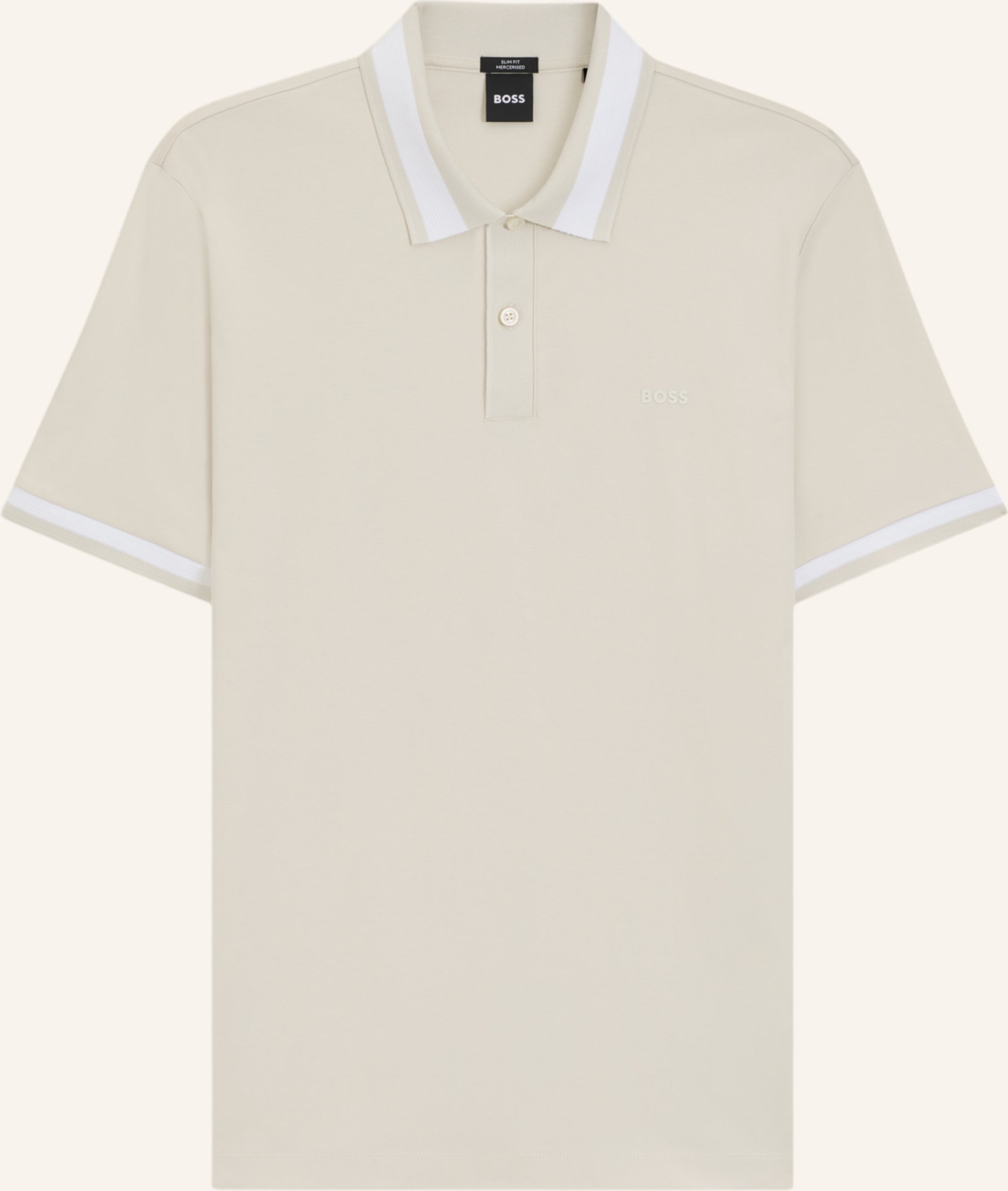 Thumbnail - Boss Poloshirt H-Phillipson 200 Slim Fit weiss